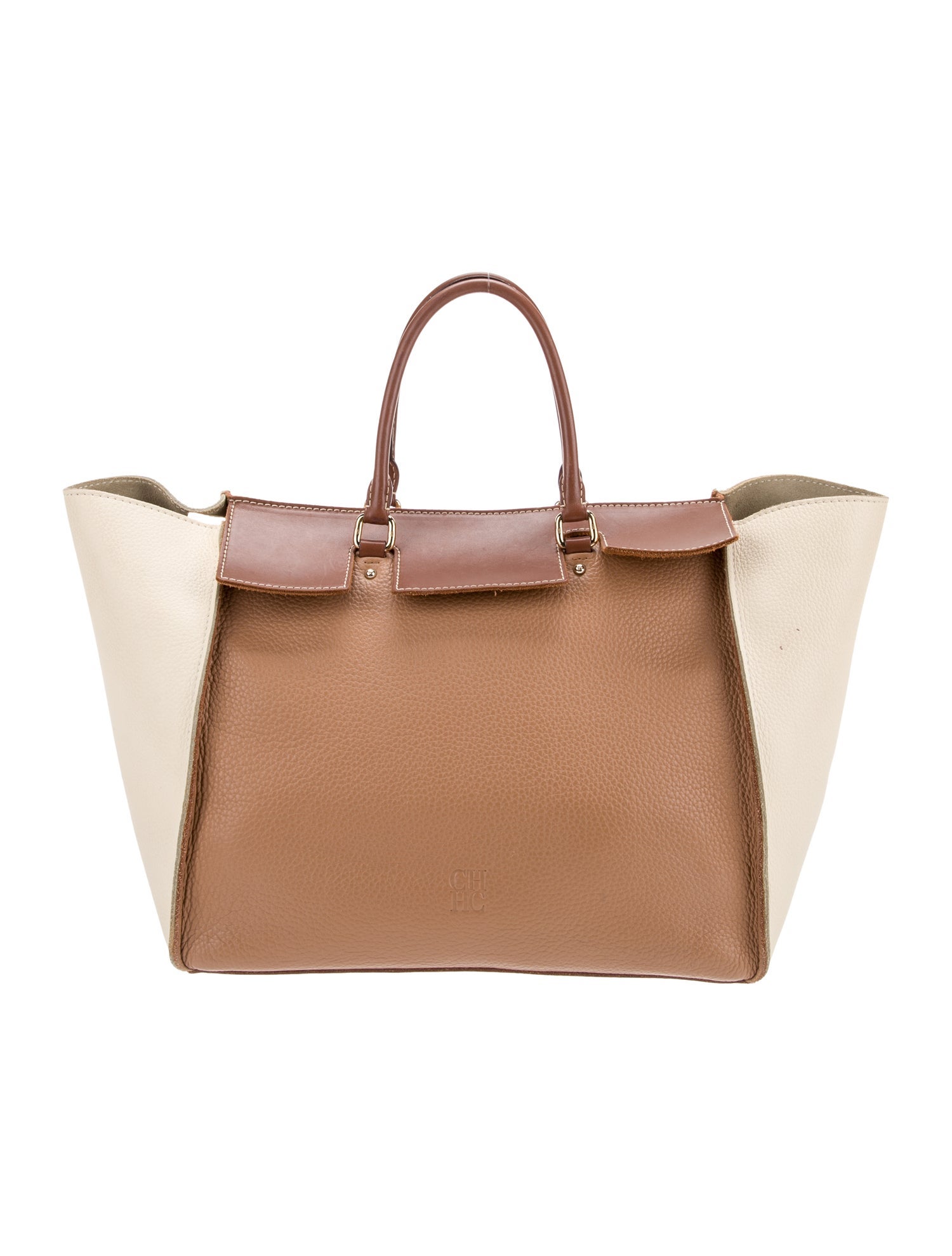 Carolina Herrera Leather Top Handle Bag