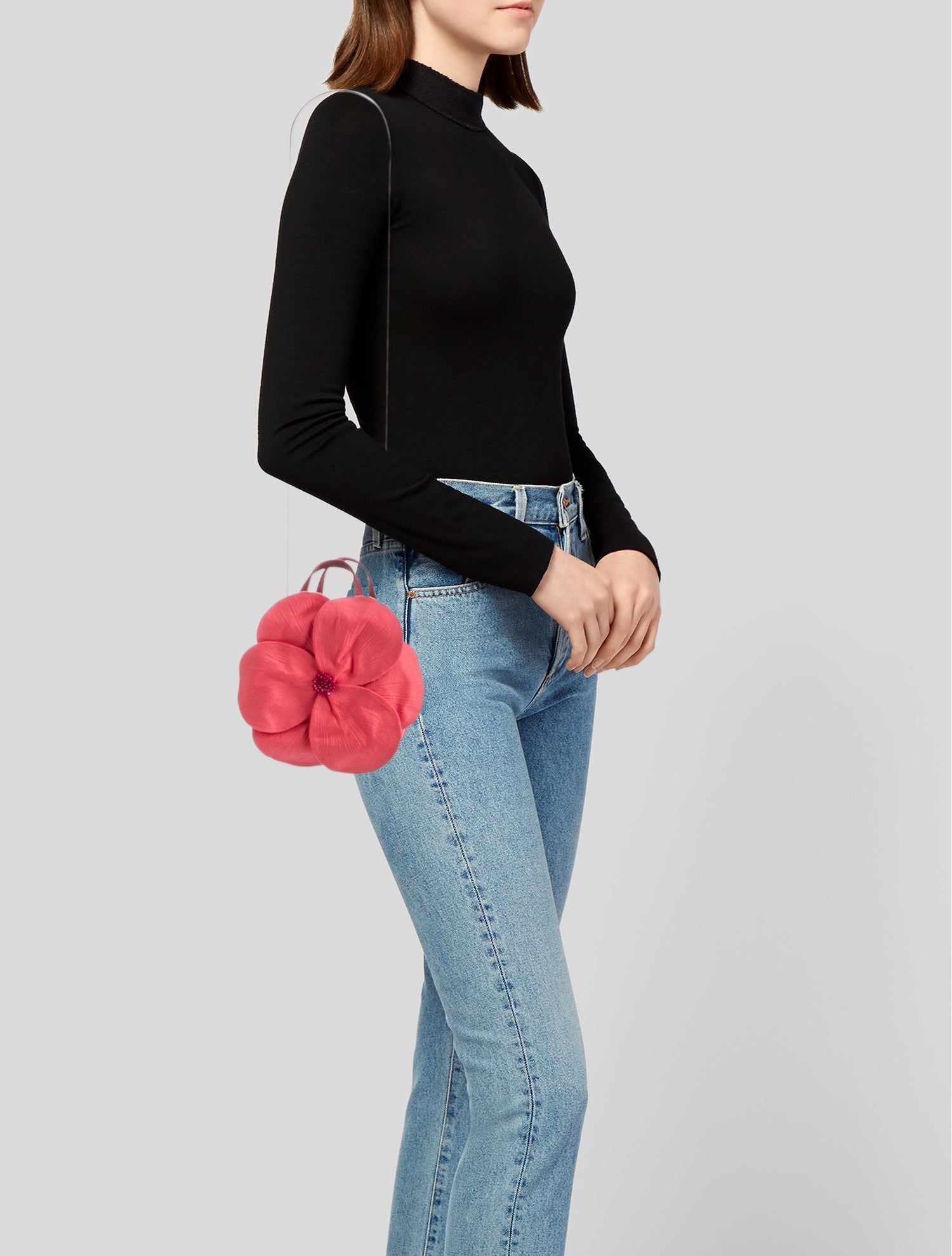 Carolina Herrera Canvas Top Handle Bag