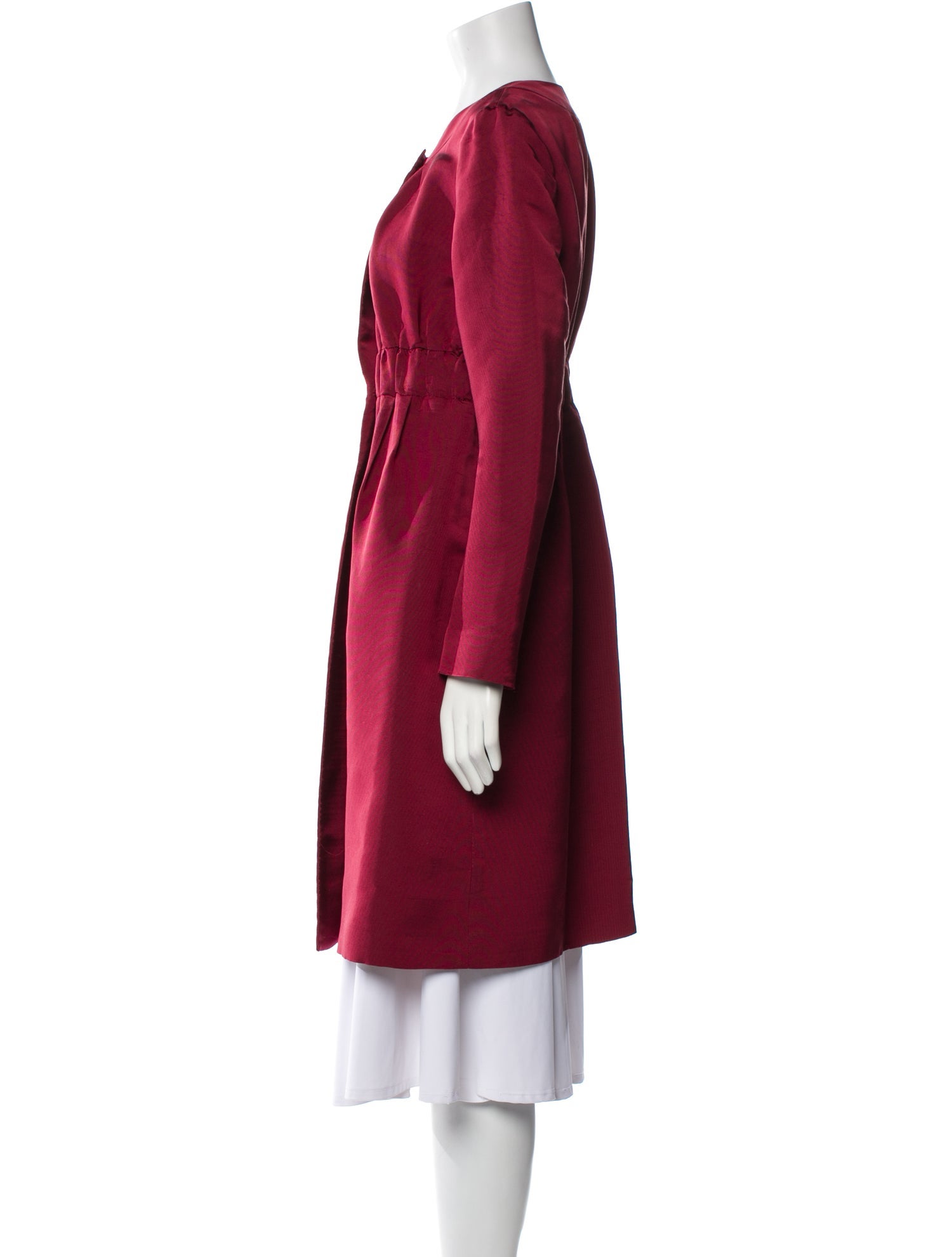 Carolina Herrera Silk Coat