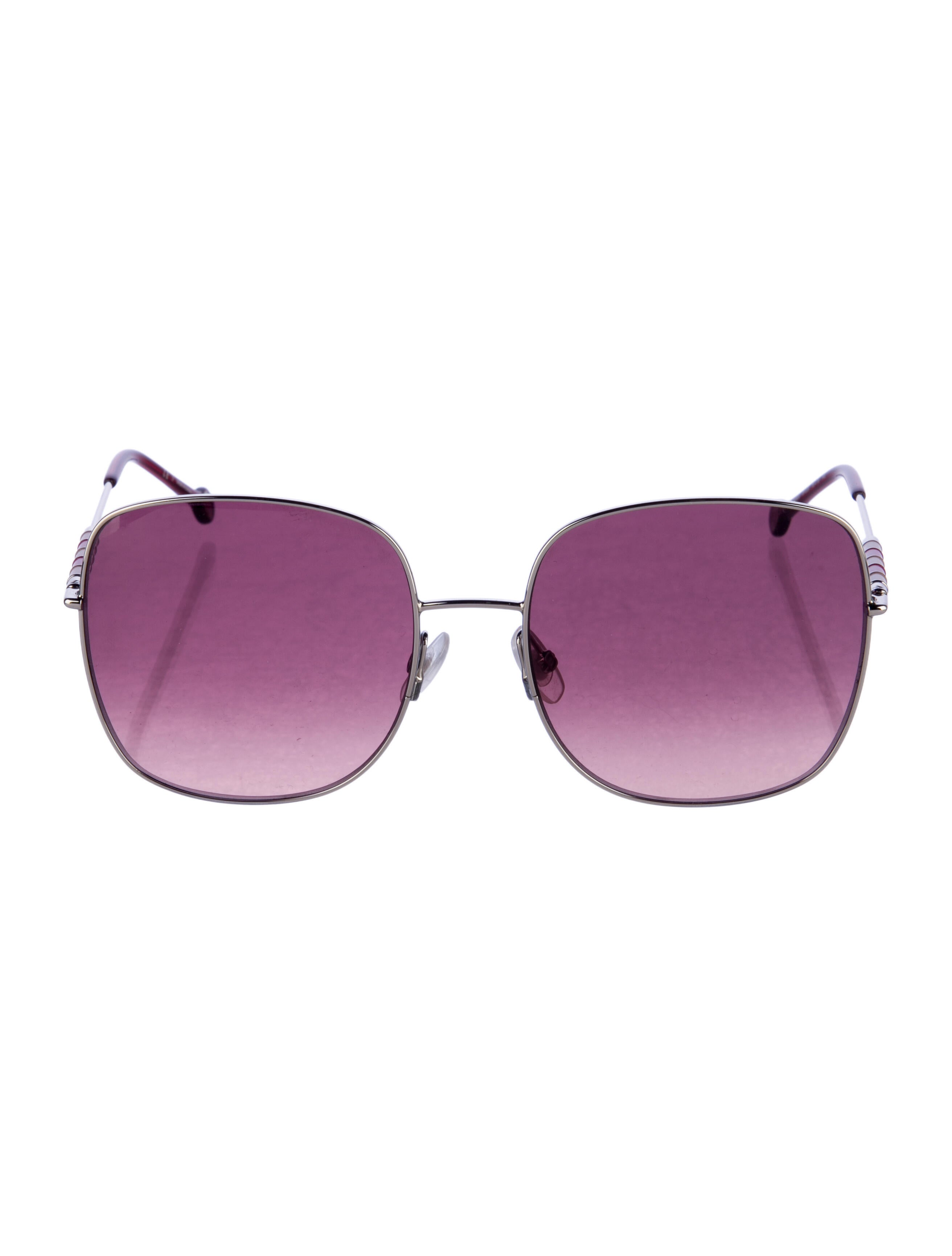 Carolina Herrera Oversize Mirrored Sunglasses