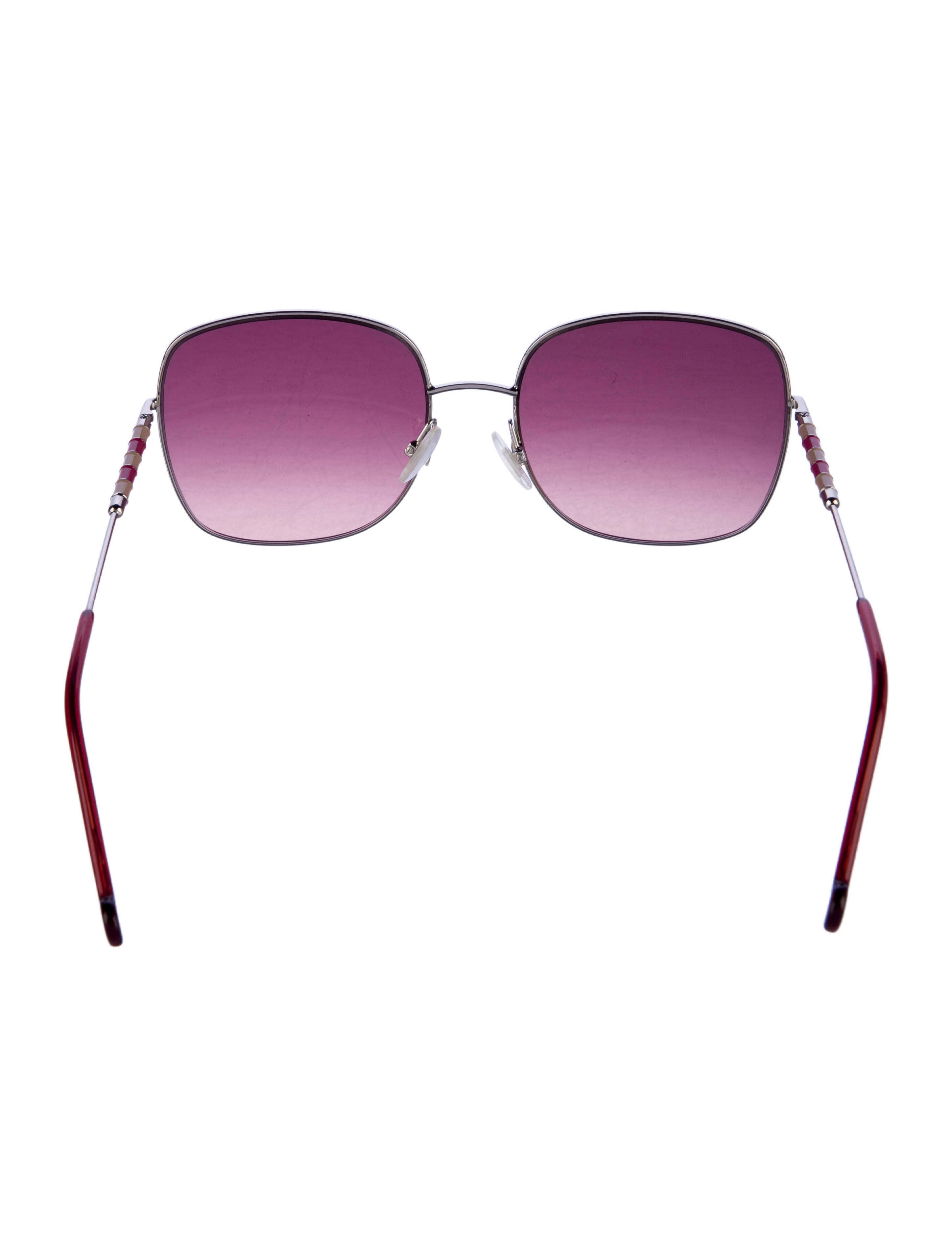Carolina Herrera Oversize Mirrored Sunglasses