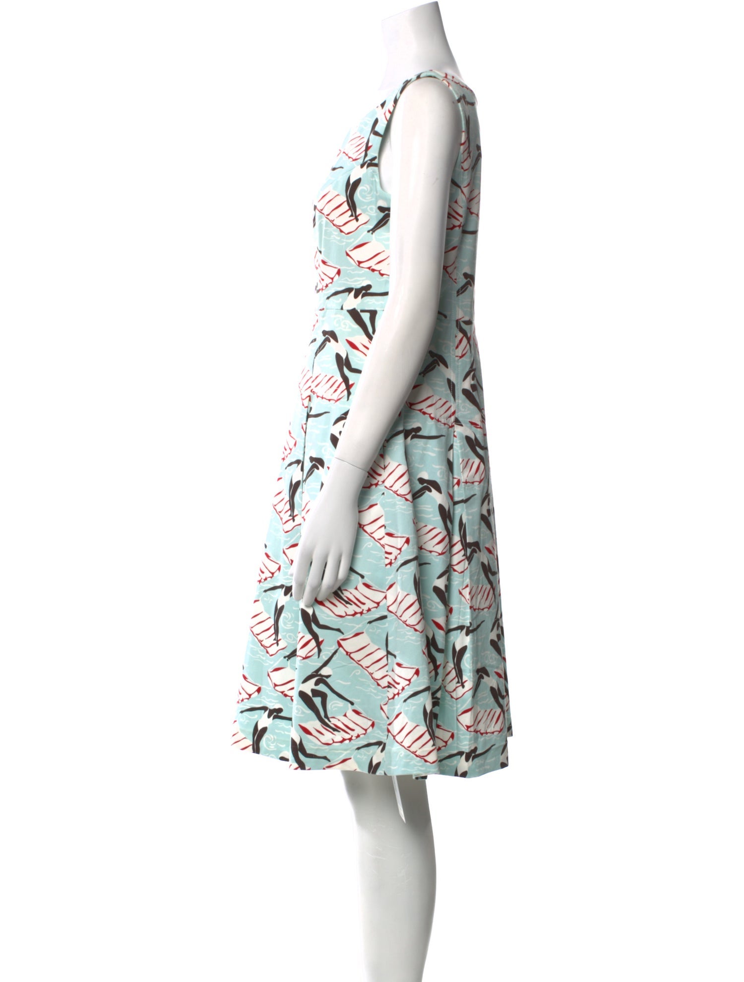 Carolina Herrera Printed Knee-Length Dress