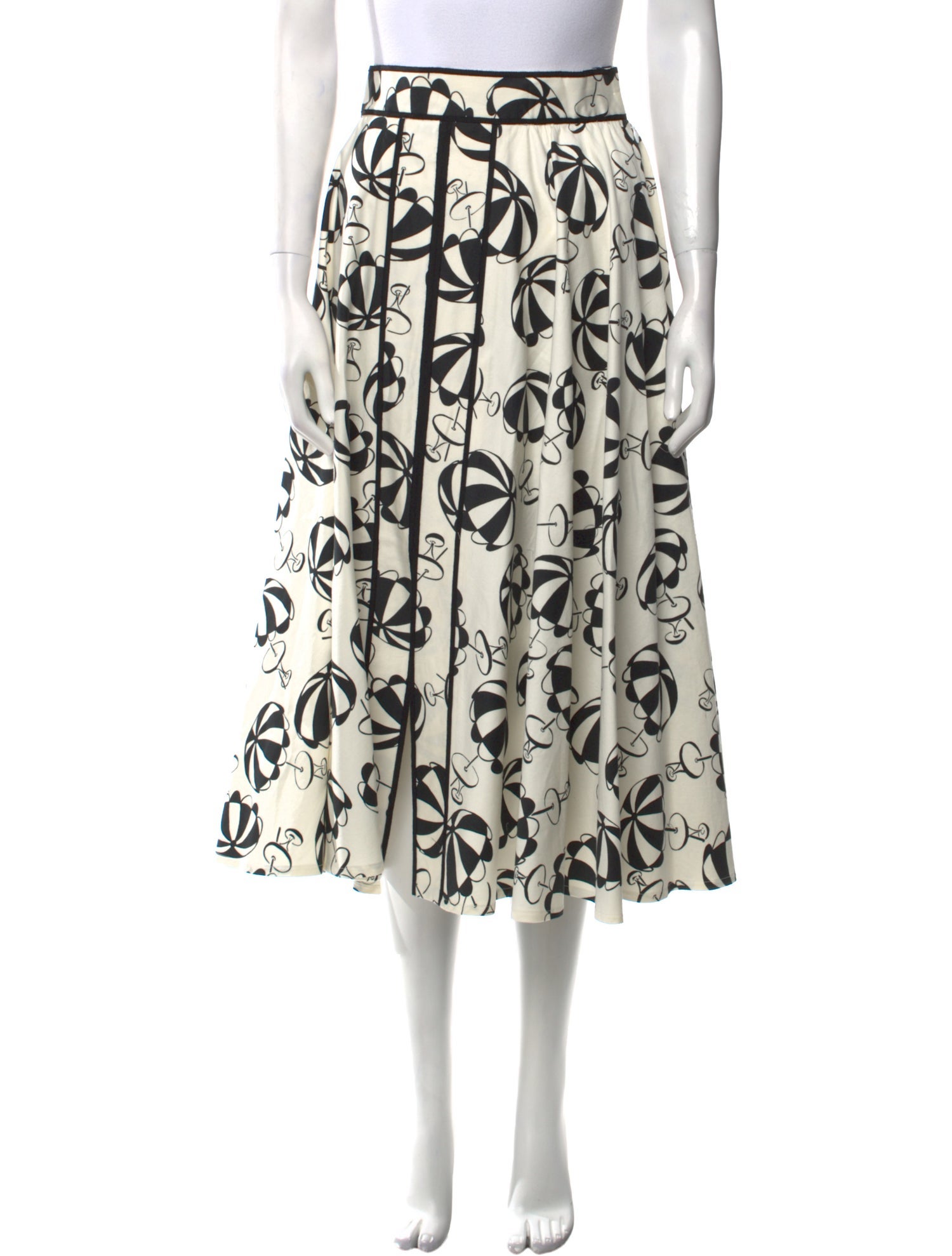 Carolina Herrera Printed Midi Length Skirt