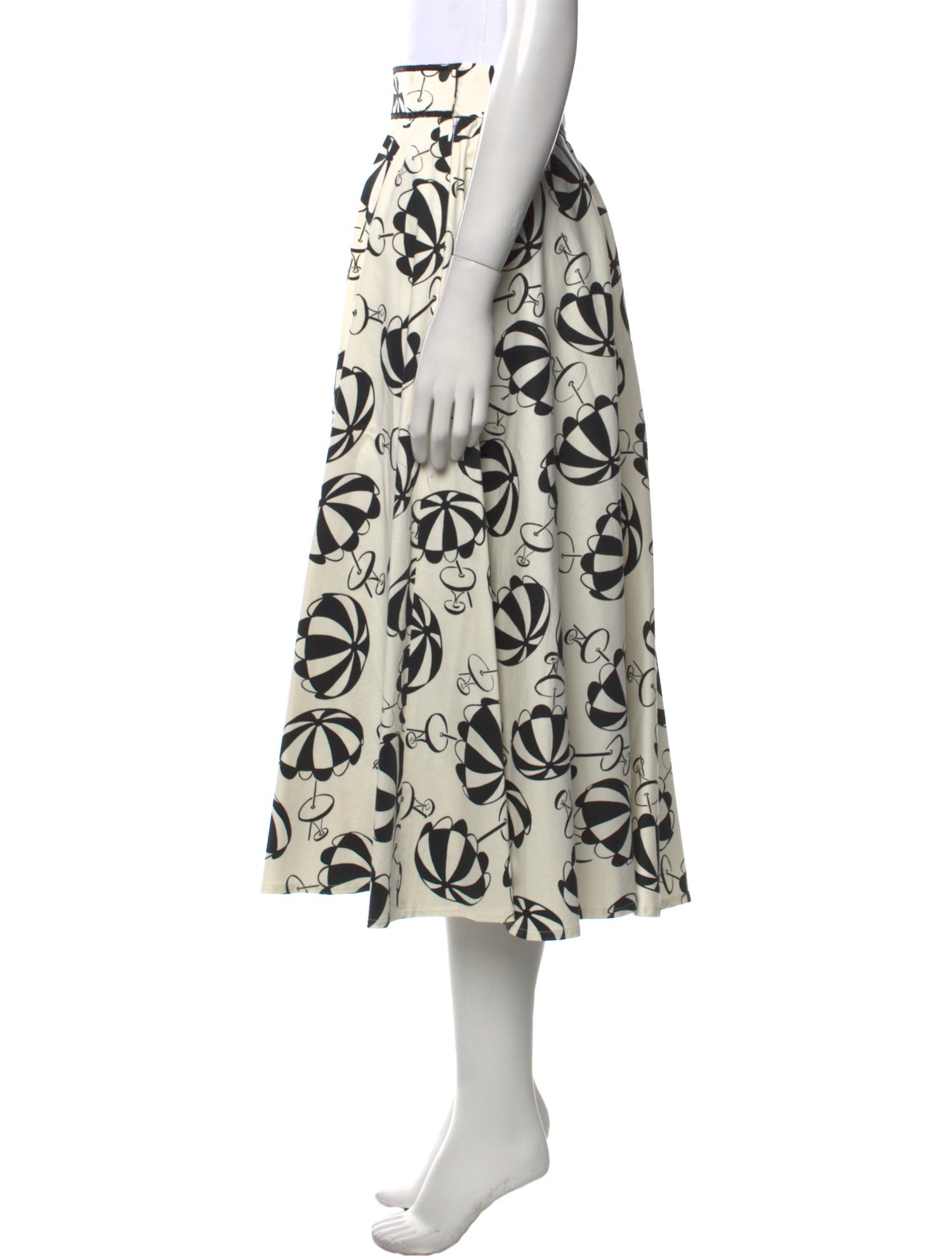 Carolina Herrera Printed Midi Length Skirt