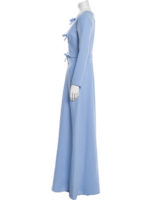 Carolina Herrera Crew Neck Long Dress