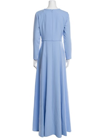 Carolina Herrera Crew Neck Long Dress
