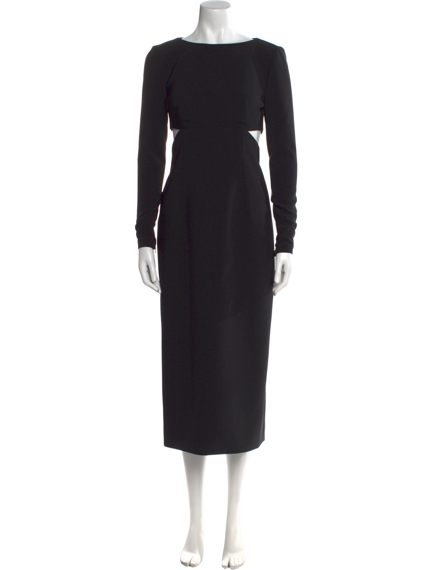 Carolina Herrera Bateau Neckline Long Dress