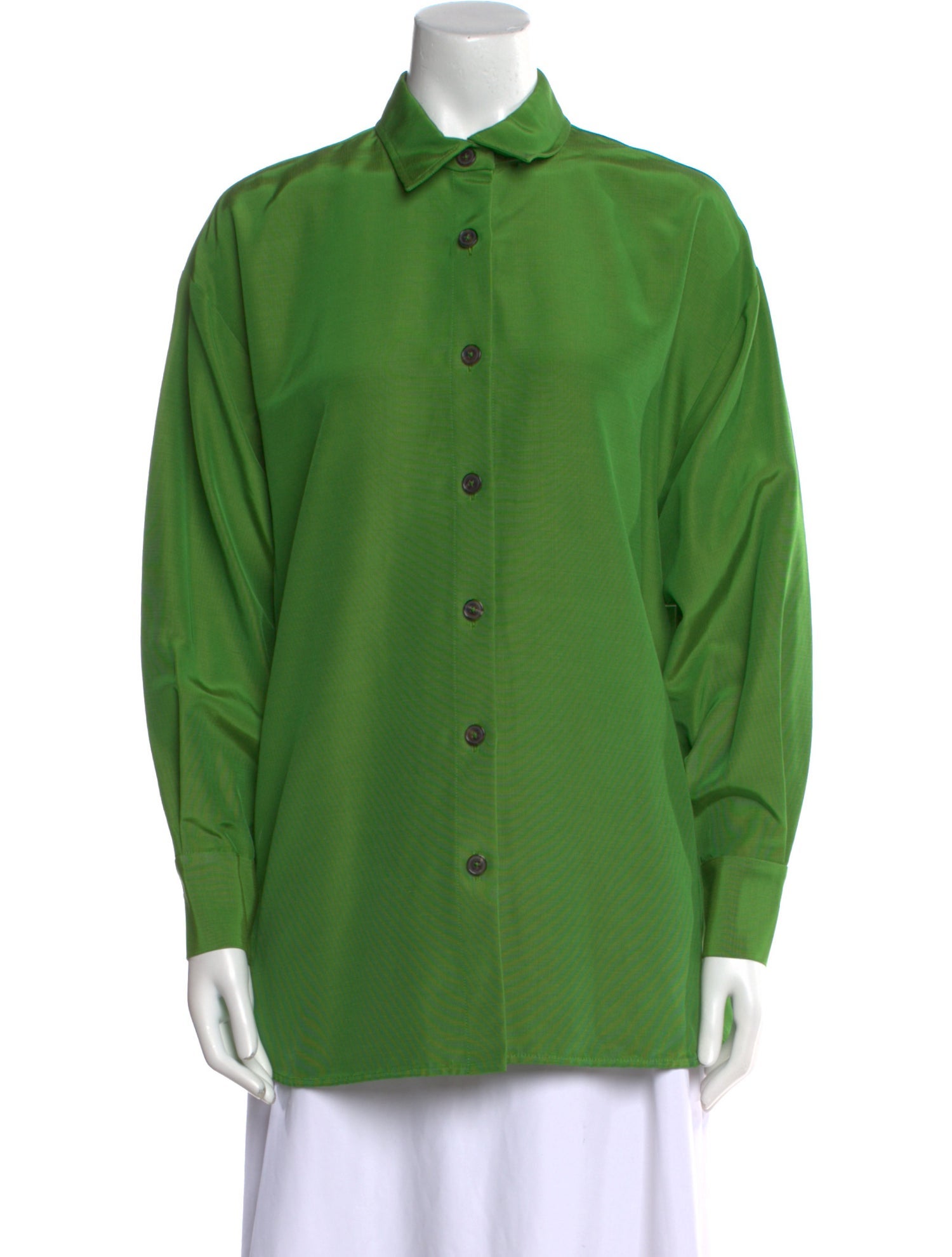 Carolina Herrera Long Sleeve Button-Up Top w/ Tags