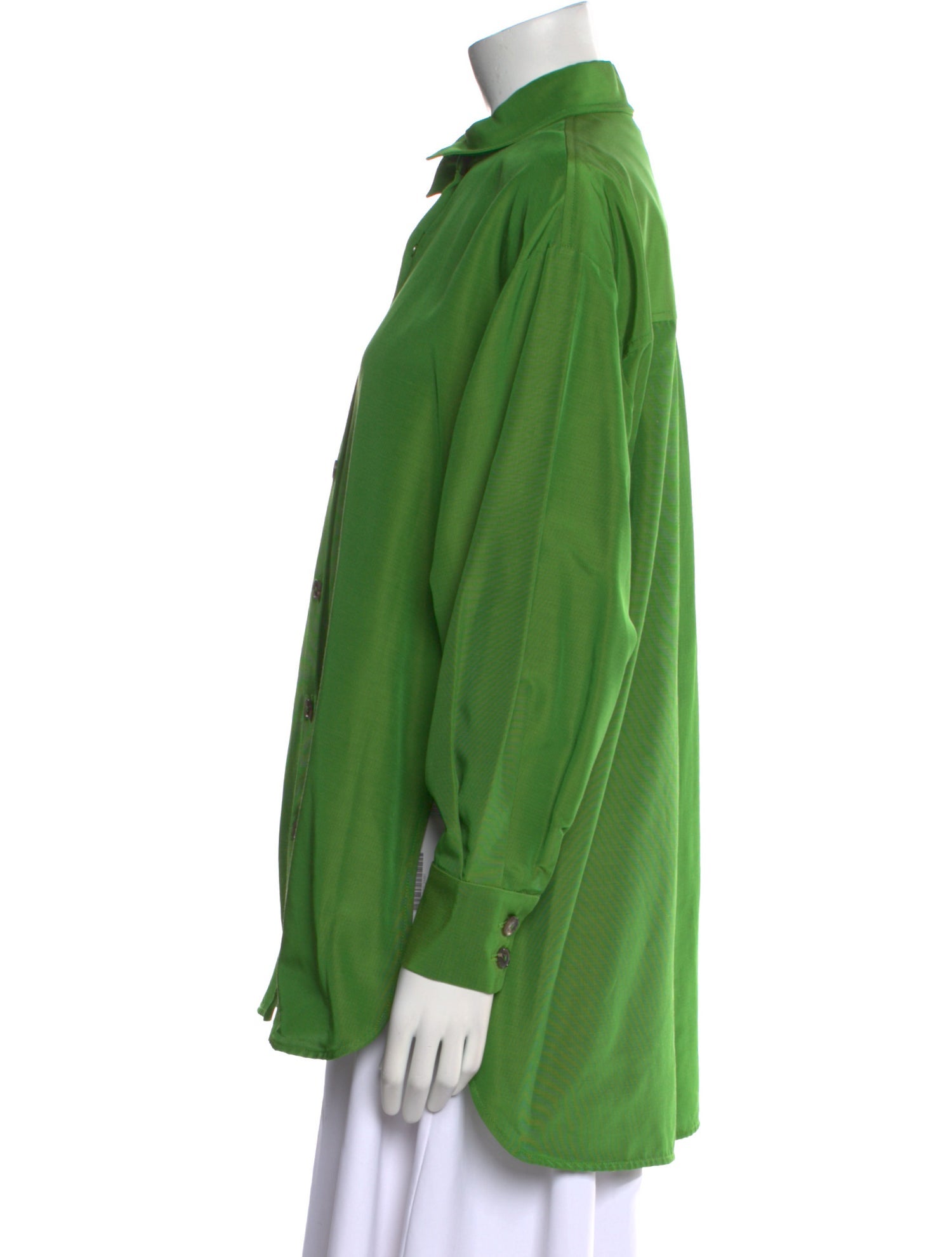 Carolina Herrera Long Sleeve Button-Up Top w/ Tags