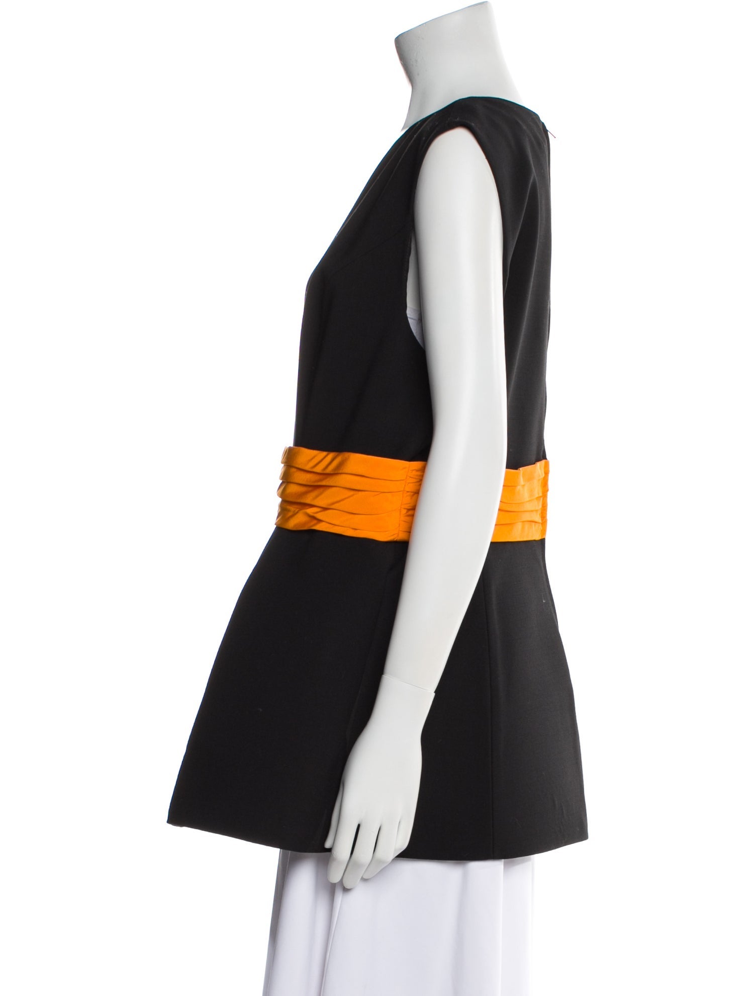 Carolina Herrera Virgin Wool Colorblock Pattern Tunic w/ Tags