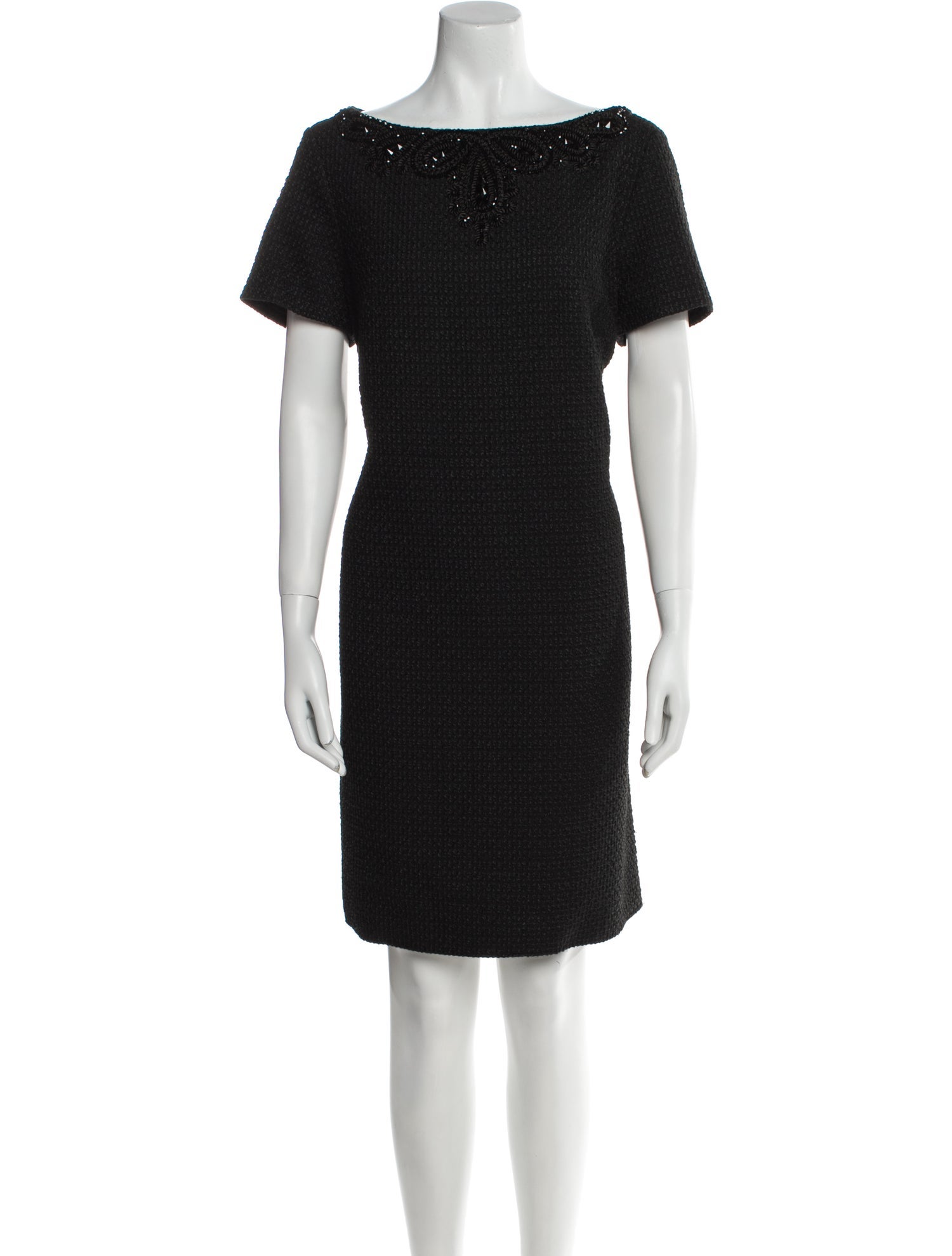 Carolina Herrera Bateau Neckline Knee-Length Dress w/ Tags