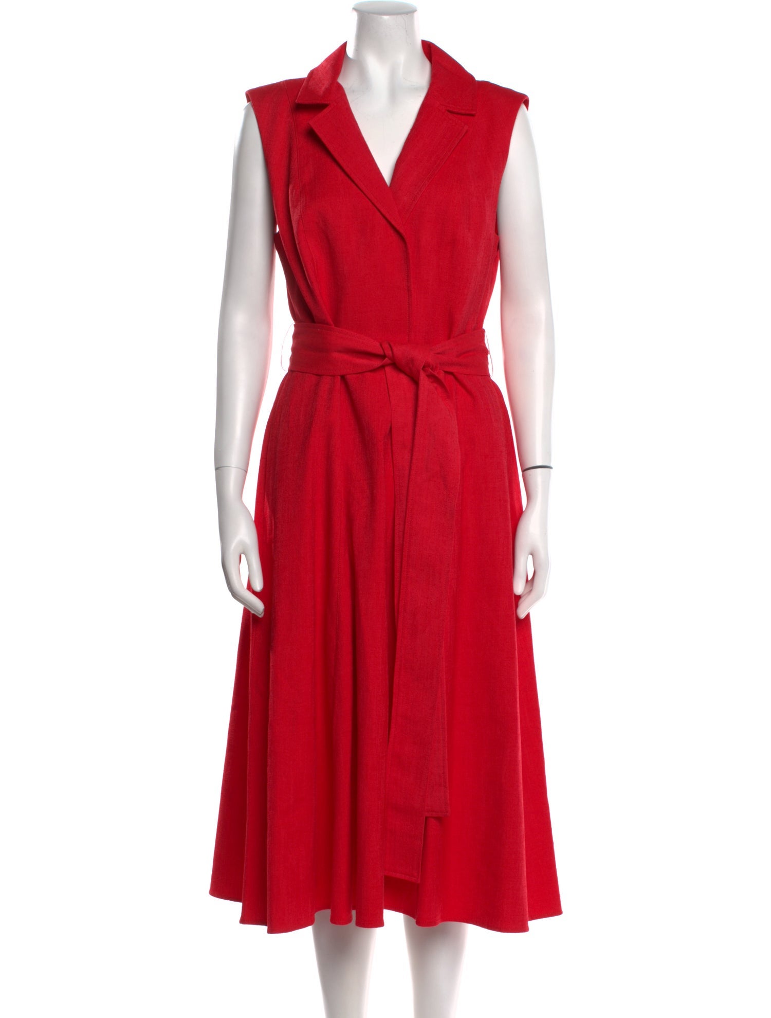 Carolina Herrera V-Neck Midi Length Dress w/ Tags