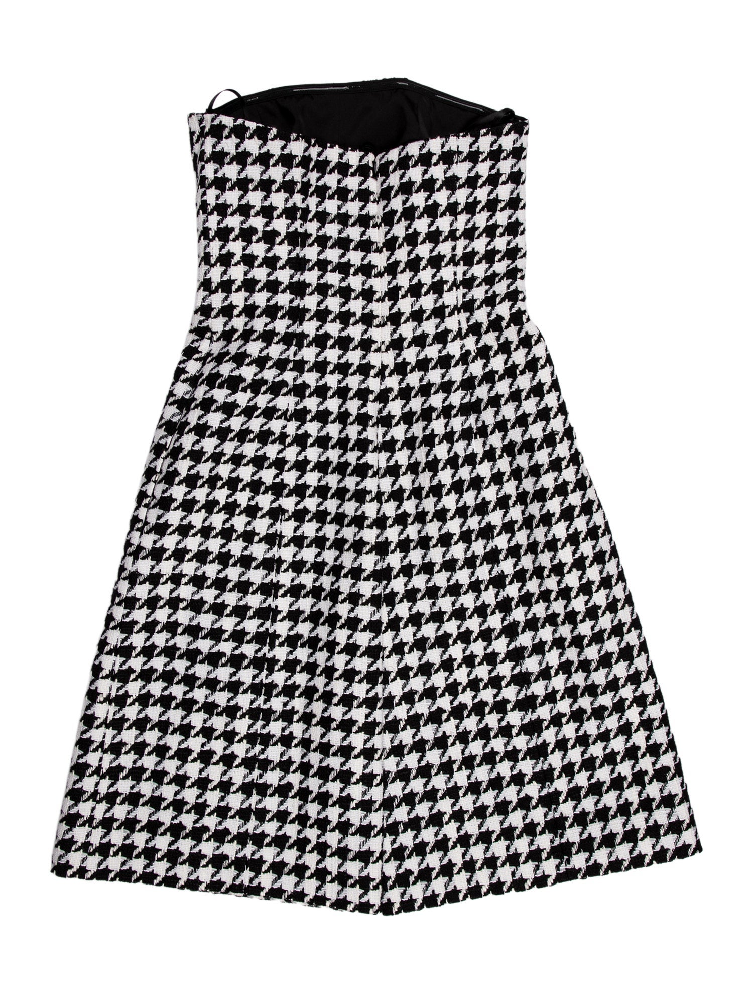 Carolina Herrera Houndstooth Print Strapless Jumpsuit w/ Tags