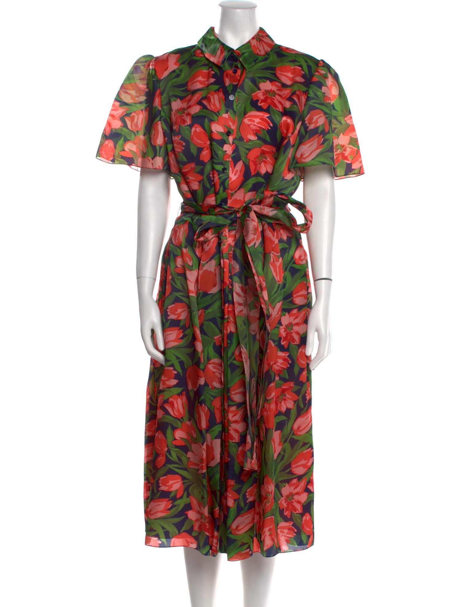 Carolina Herrera Silk Midi Length Dress w/ Tags