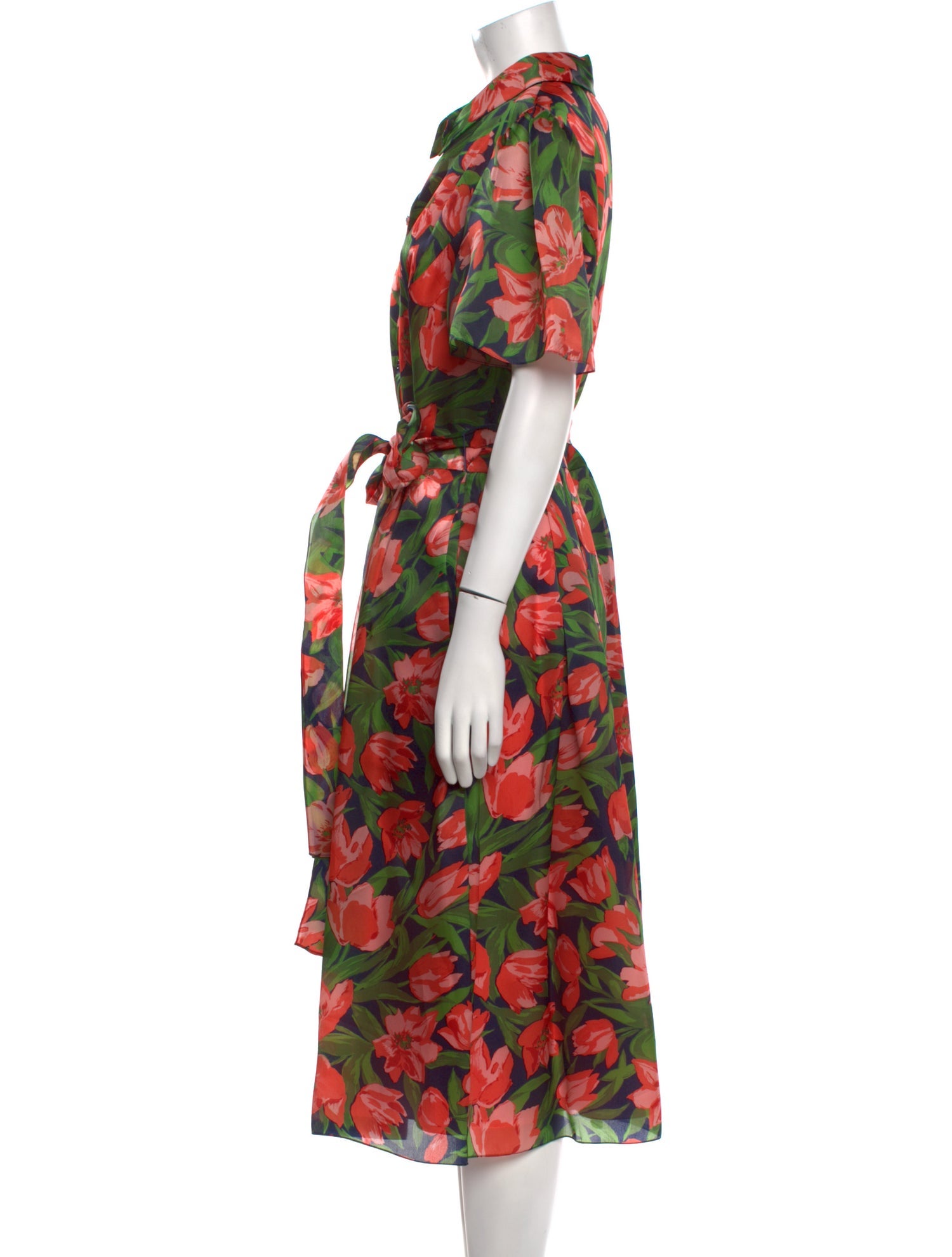 Carolina Herrera Silk Midi Length Dress w/ Tags