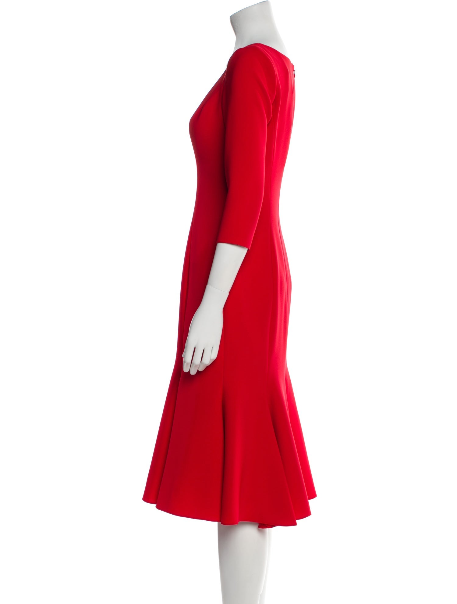 Carolina Herrera Scoop Neck Midi Length Dress w/ Tags