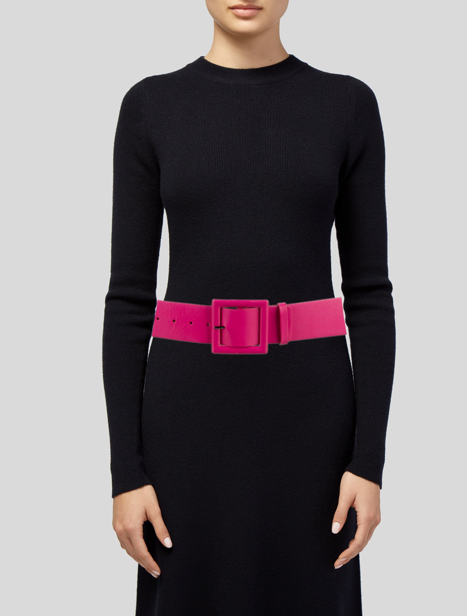 Carolina Herrera Wide Leather Waist Belt