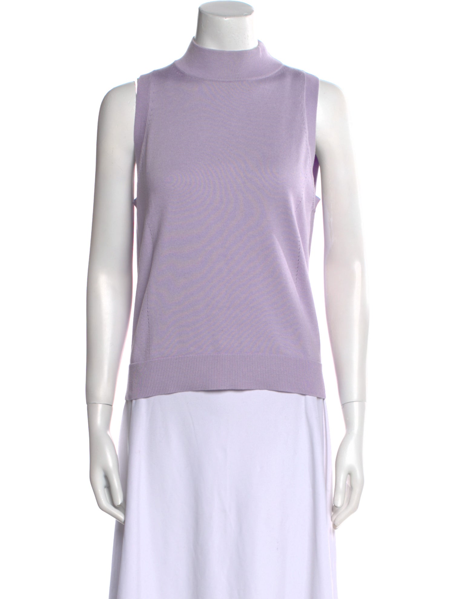 Carolina Herrera Mock Neck Sleeveless Top w/ Tags