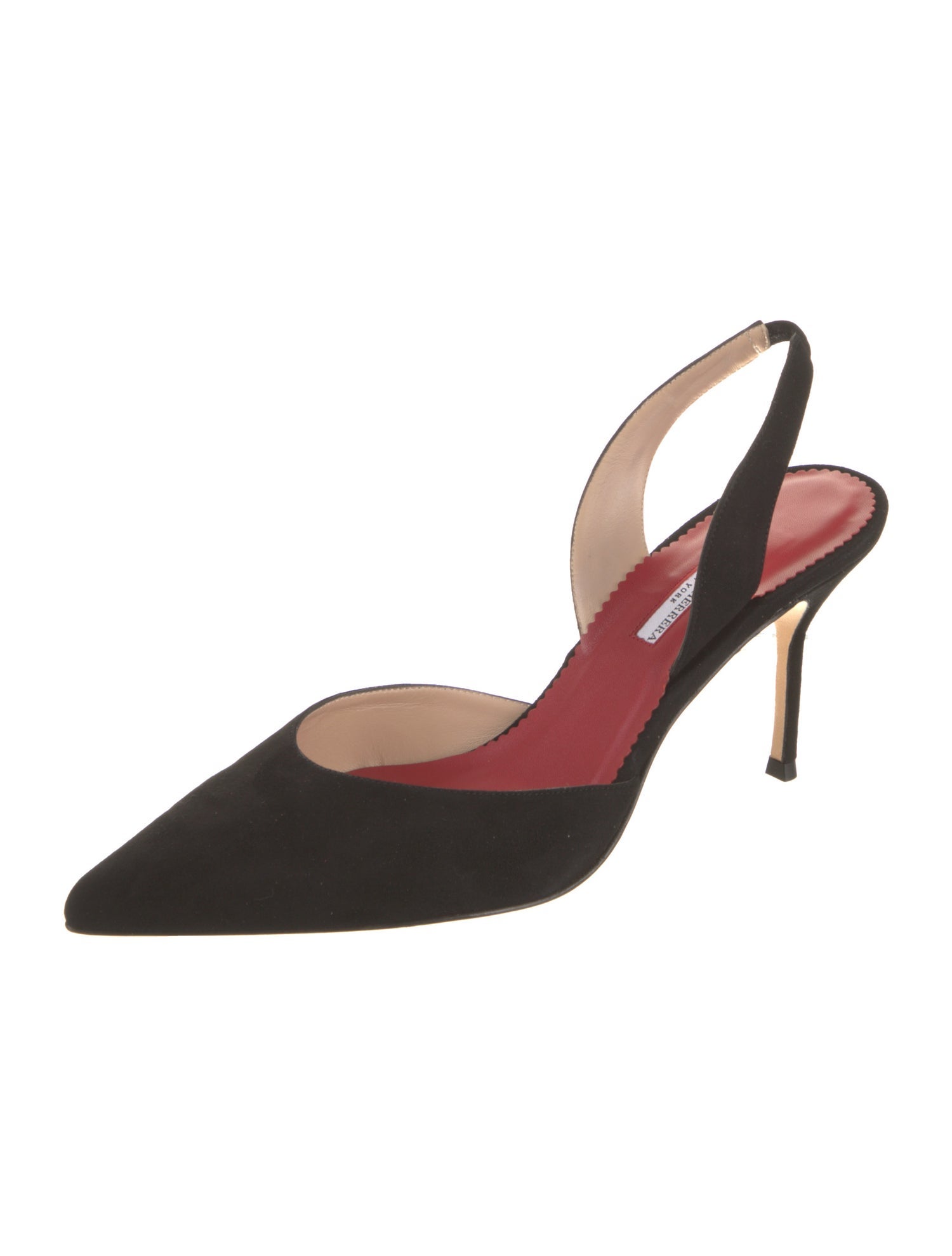 Carolina Herrera Suede Slingback Pumps