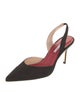Carolina Herrera Suede Slingback Pumps
