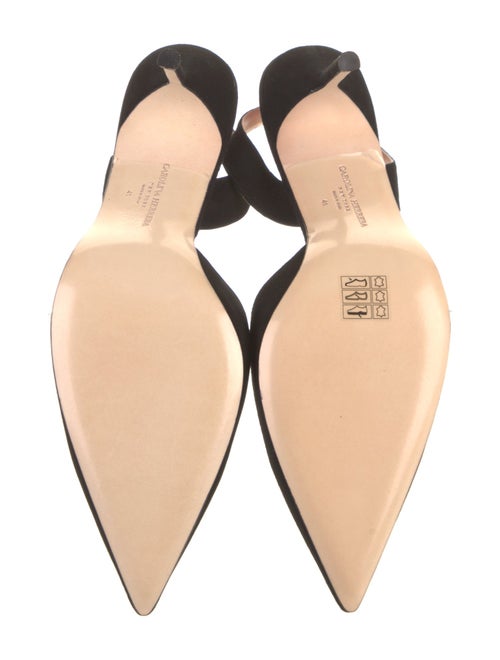 Carolina Herrera Suede Slingback Pumps