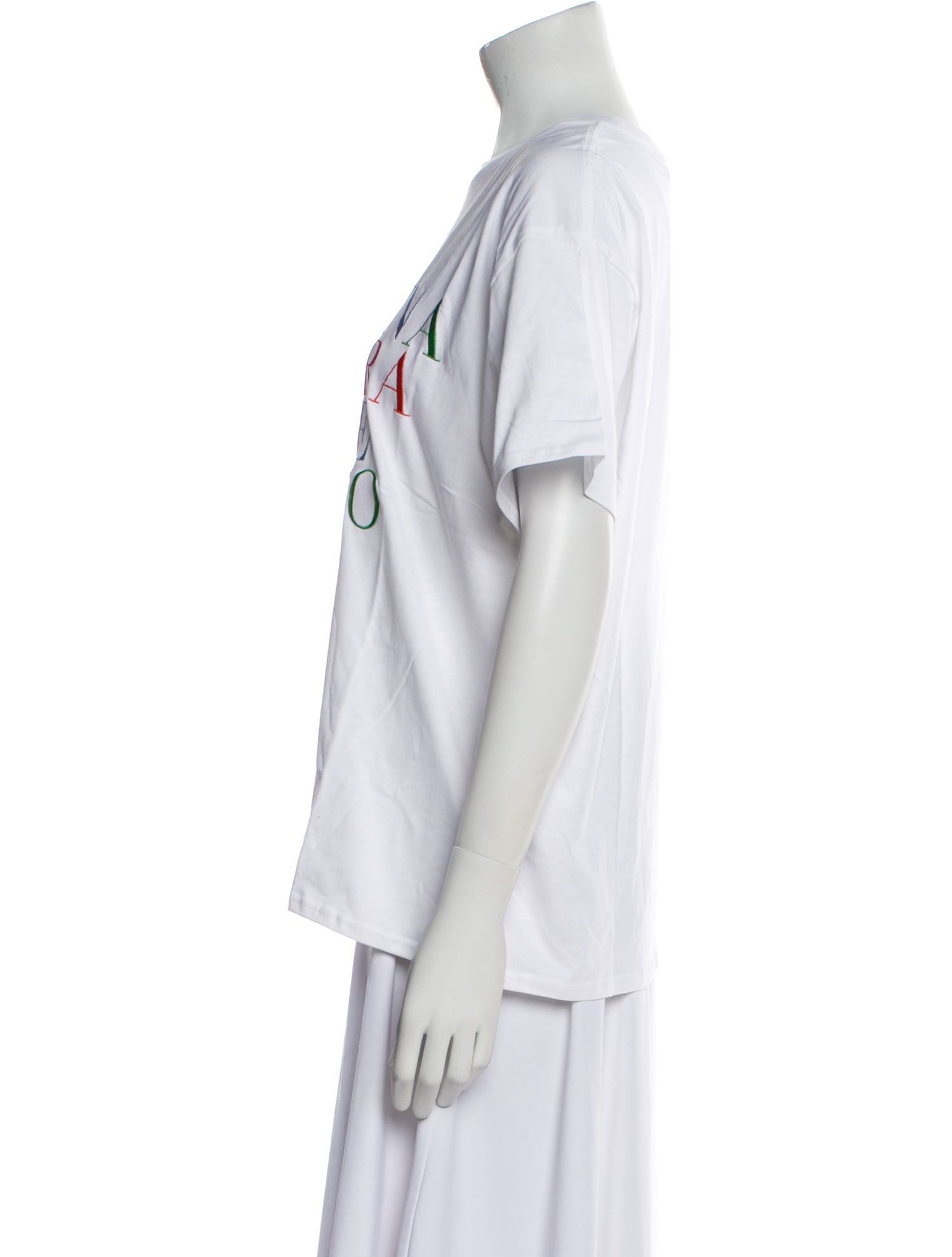 Carolina Herrera Graphic Print Crew Neck T-Shirt w/ Tags