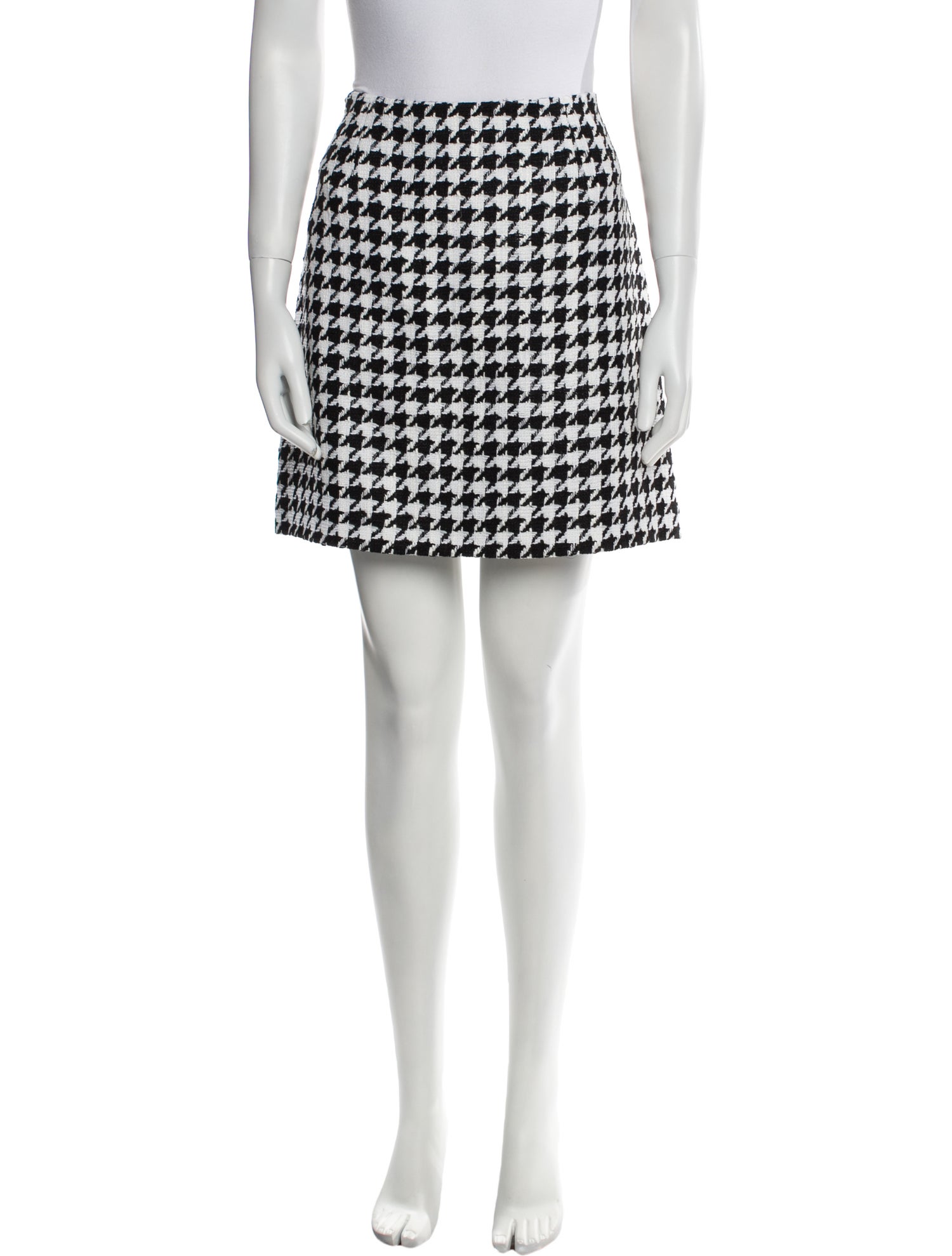 Carolina Herrera Houndstooth Print Mini Skirt w/ Tags