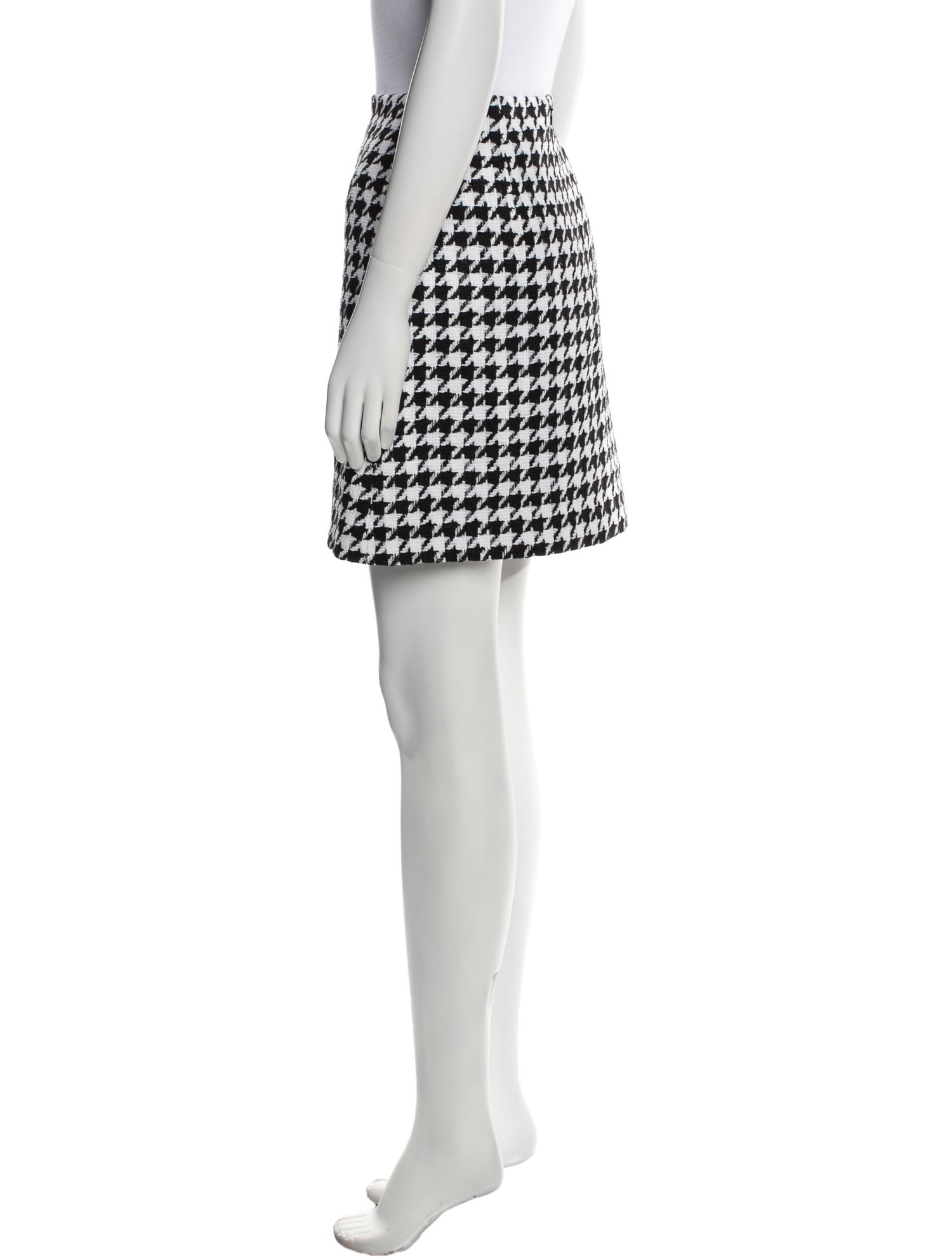 Carolina Herrera Houndstooth Print Mini Skirt w/ Tags