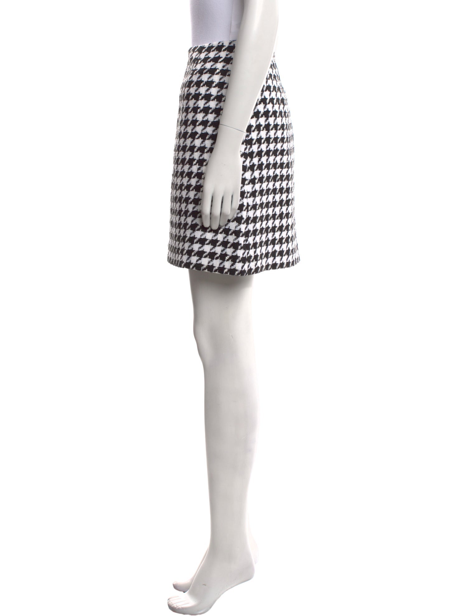 Carolina Herrera Houndstooth Print Mini Skirt w/ Tags