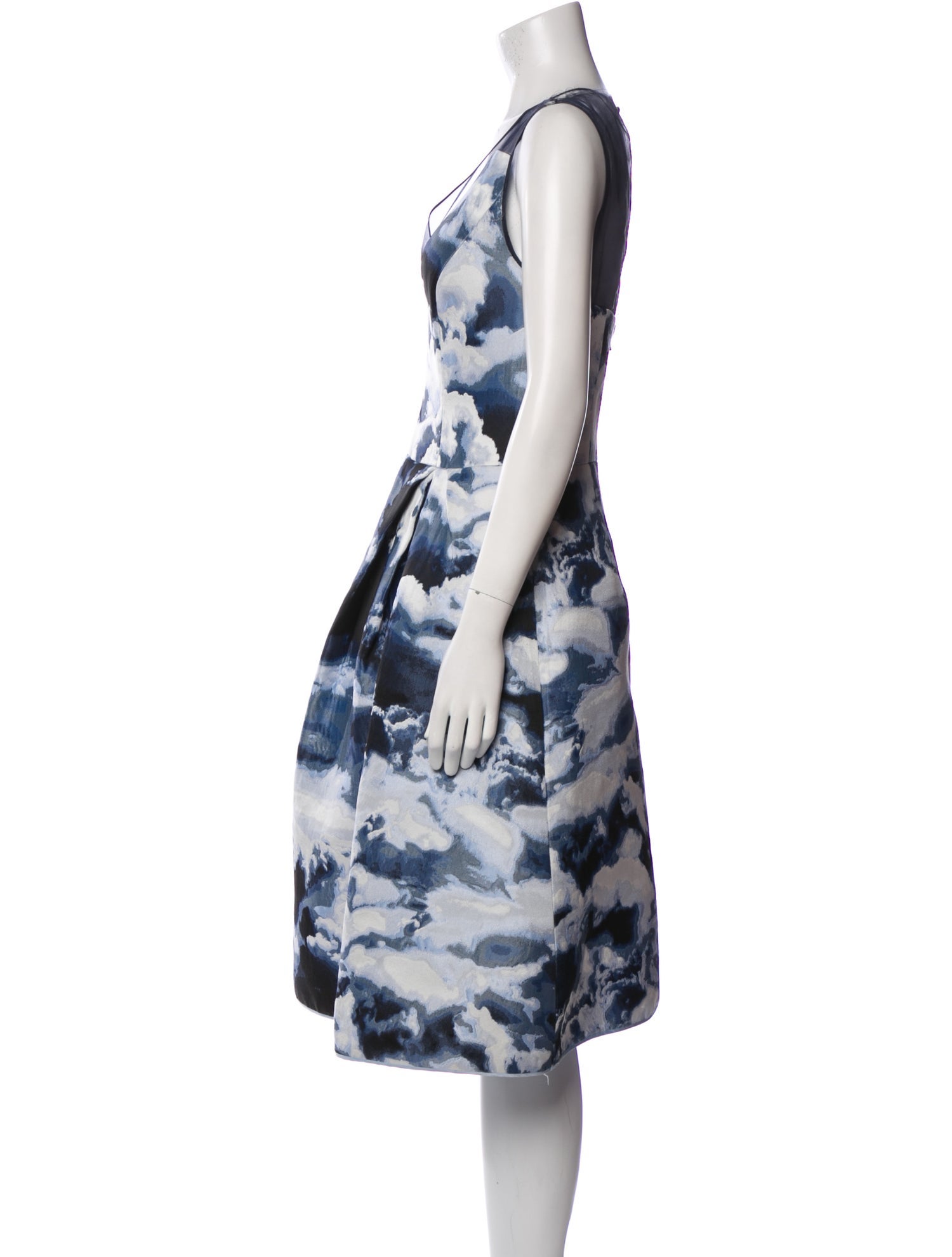 Carolina Herrera Tie-Dye Print Midi Length Dress