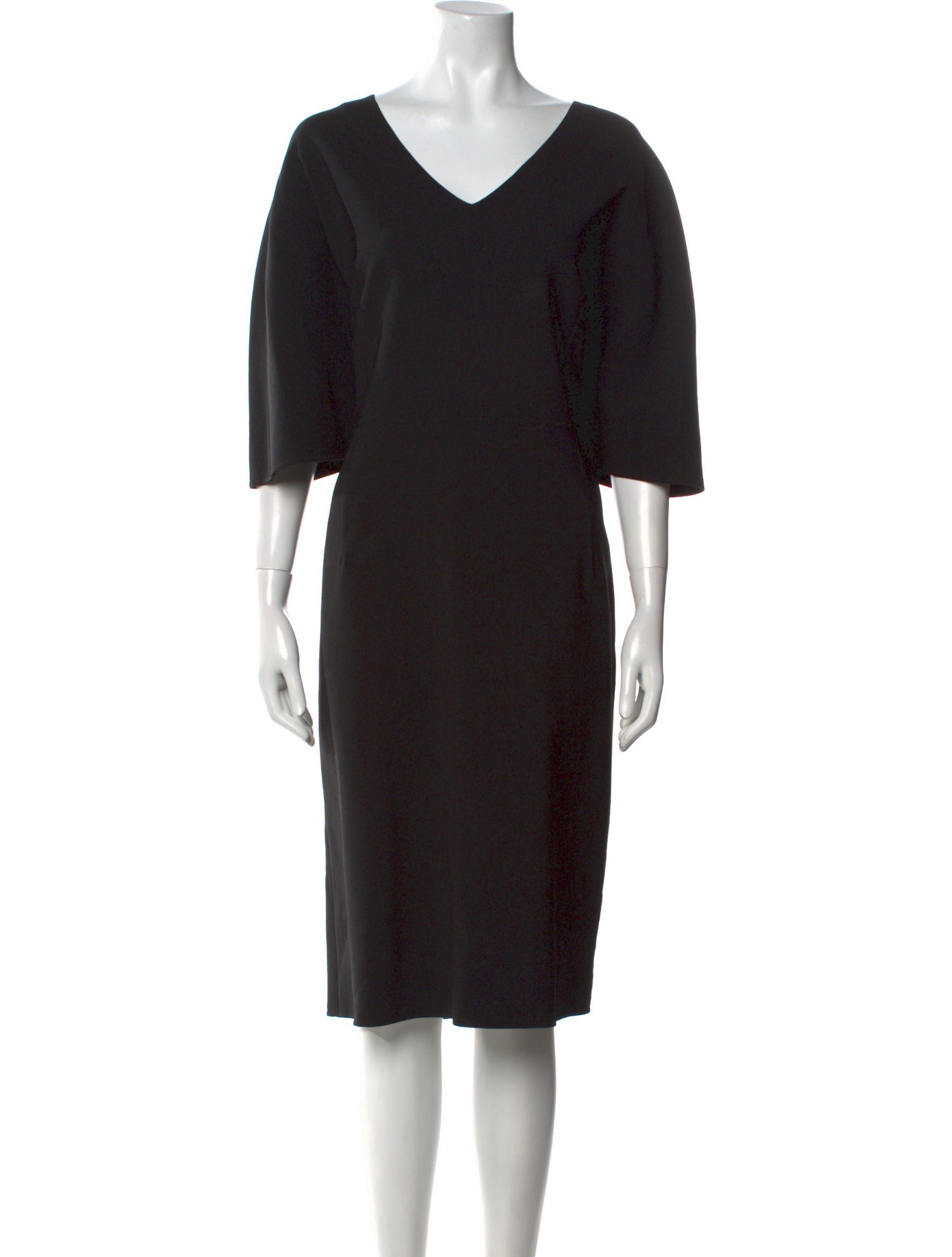Carolina Herrera Virgin Wool Midi Length Dress