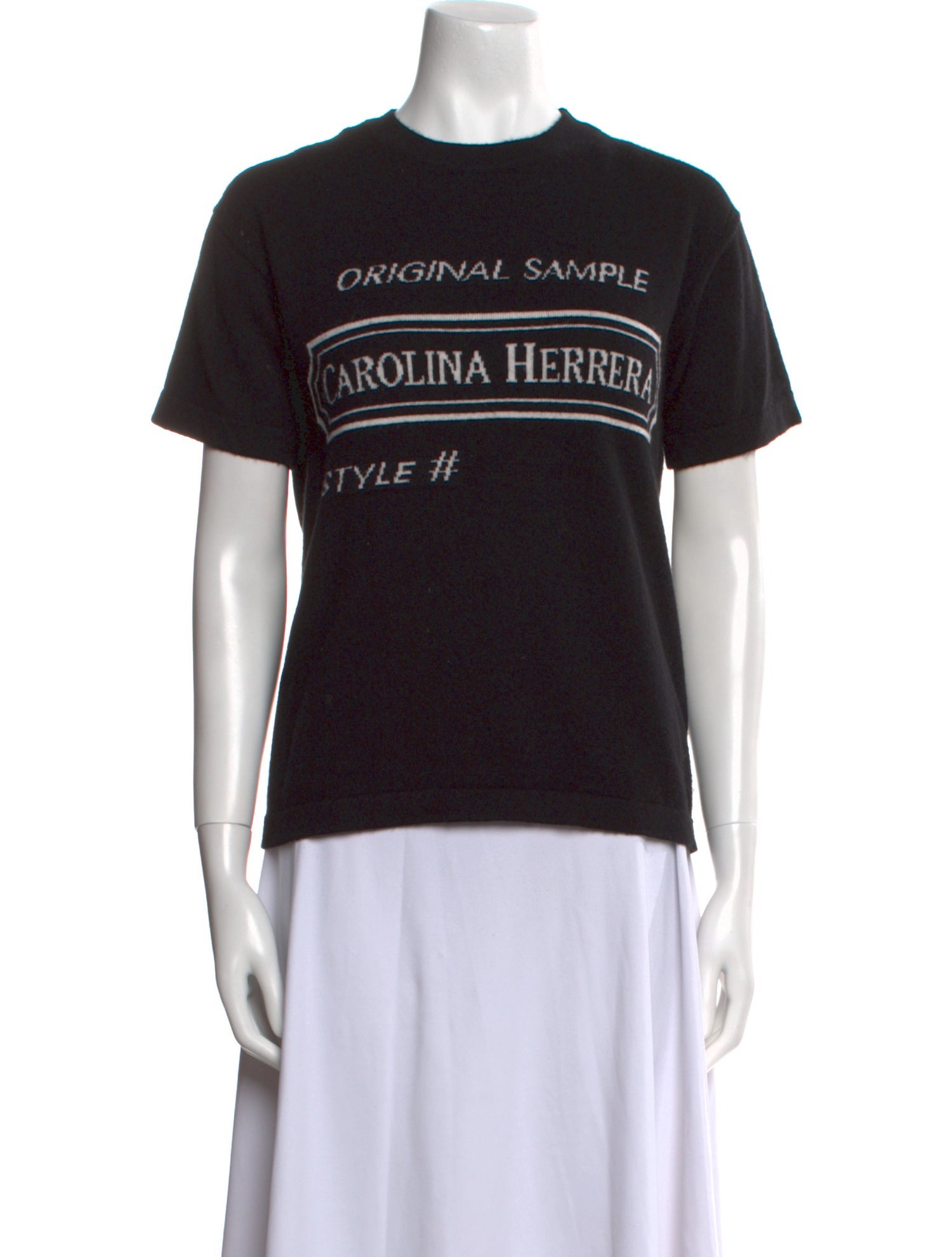 Carolina Herrera Cashmere Graphic Print Sweater