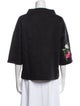 Carolina Herrera Floral Print Bateau Neckline Sweatshirt
