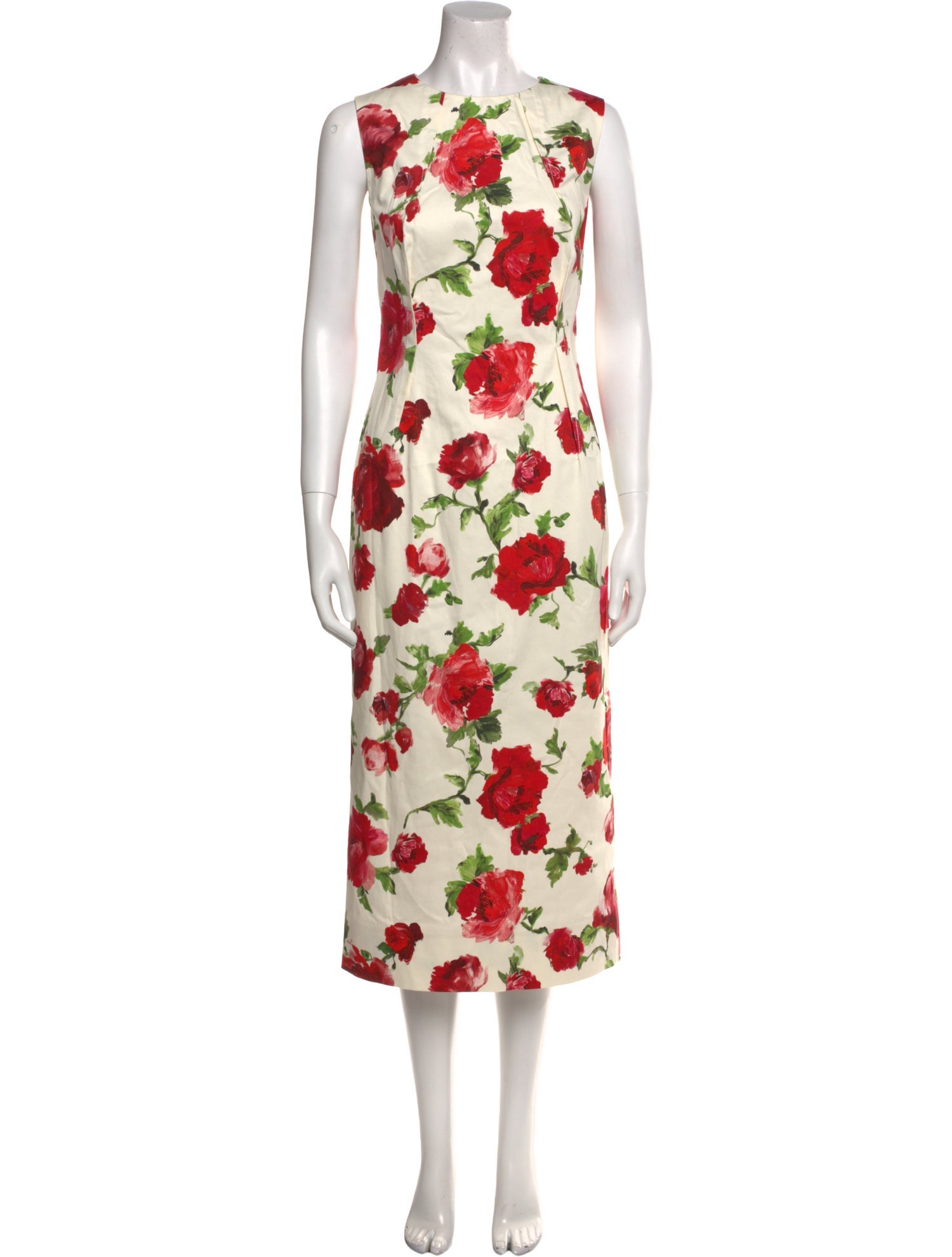Carolina Herrera Floral Print Long Dress