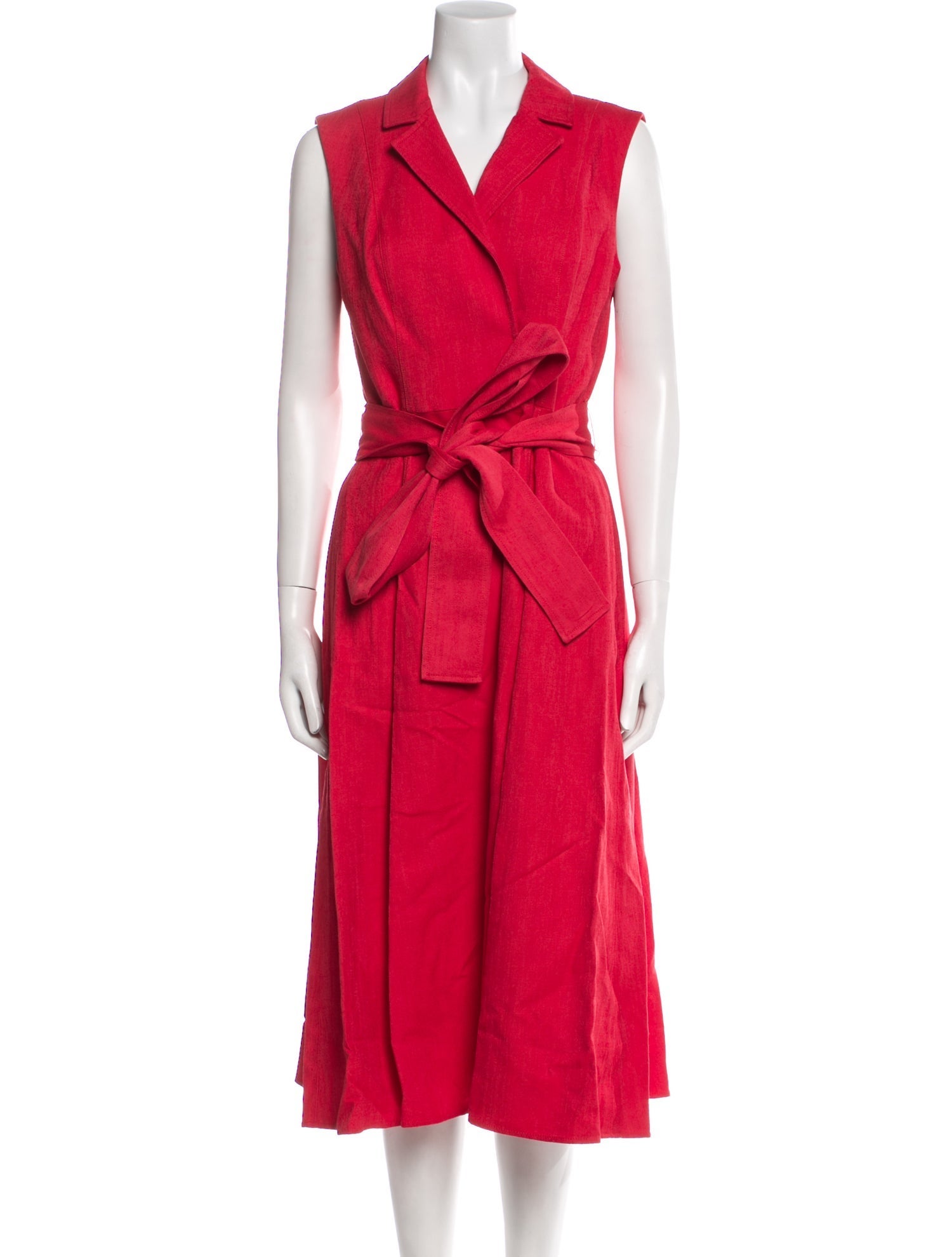 Carolina Herrera V-Neck Long Dress