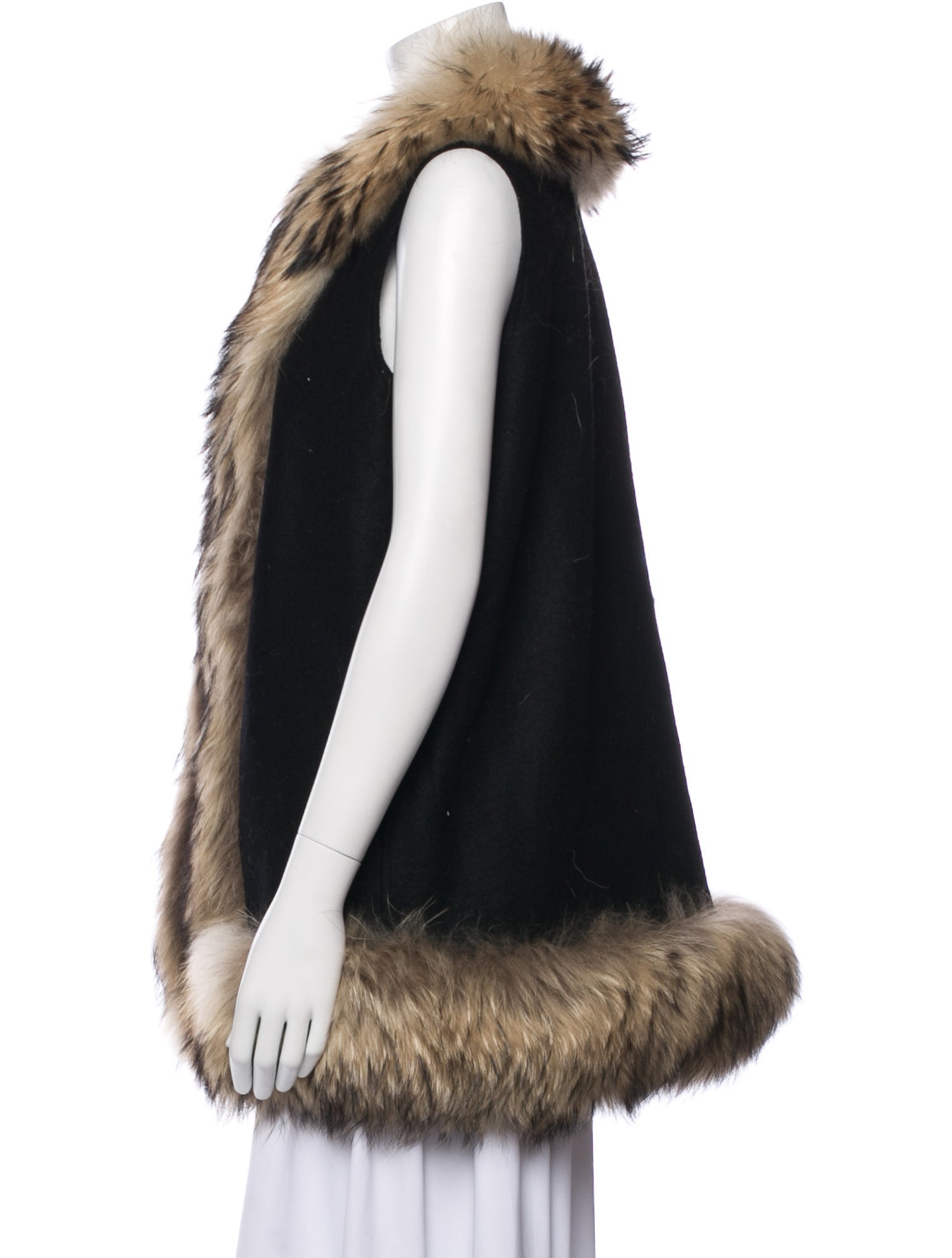 Carolina Herrera Virgin Wool Fur Jacket