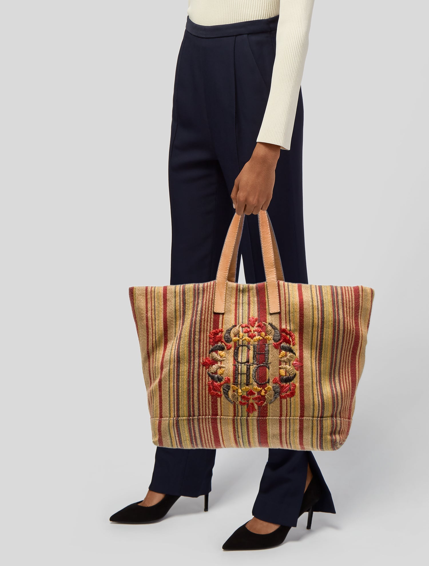 Carolina Herrera Canvas Tote