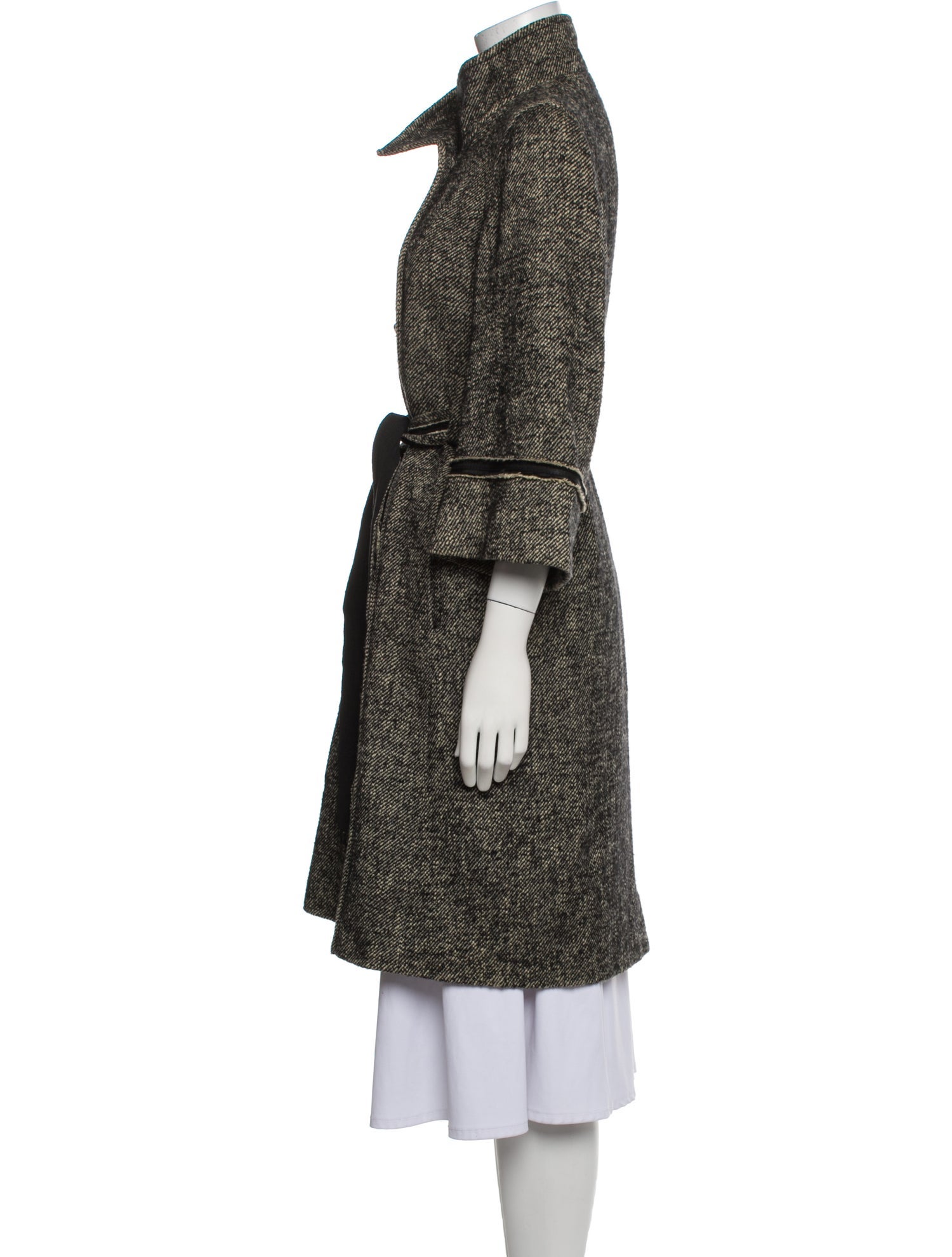 Carolina Herrera Tweed Pattern Coat
