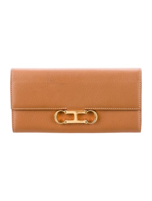 CH Carolina Herrera Leather Continental Wallet