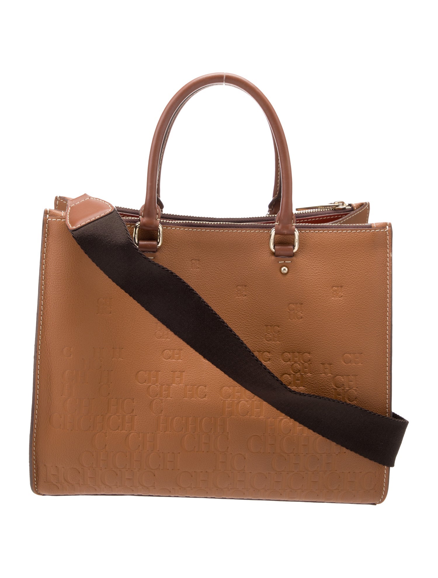 Carolina Herrera Leather Top Handle Bag
