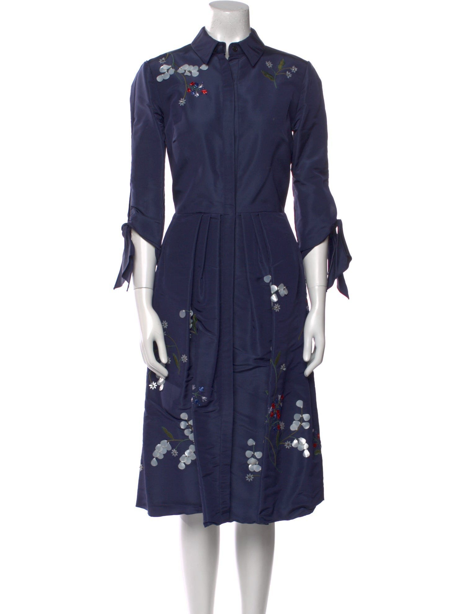 Carolina Herrera Silk Midi Length Dress