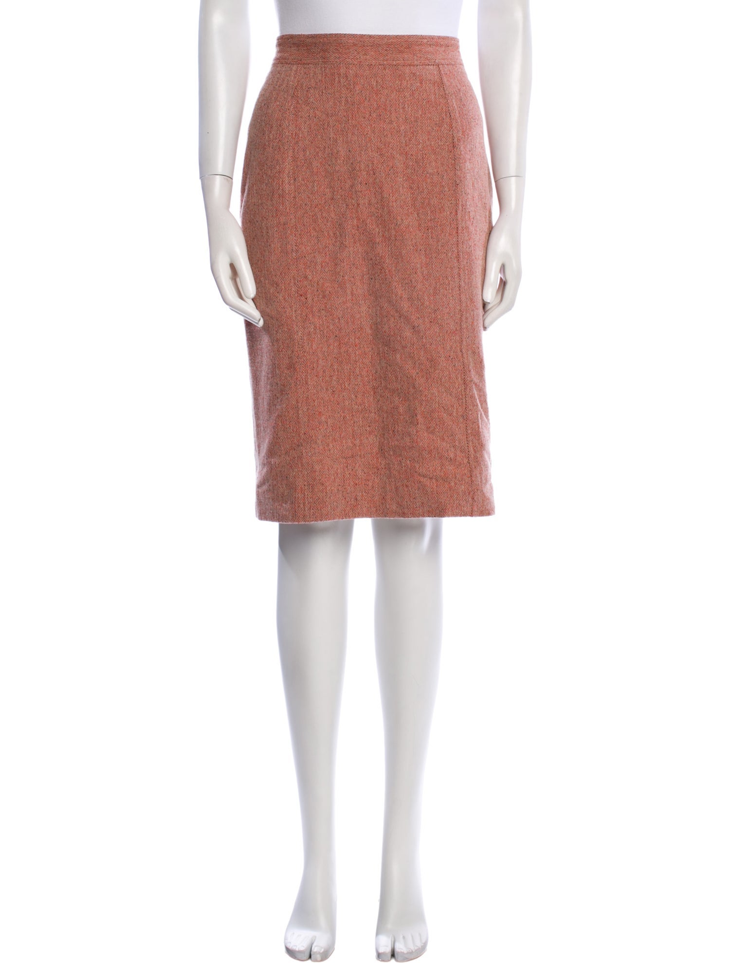 Carolina Herrera Pleated Accents Knee-Length Skirt