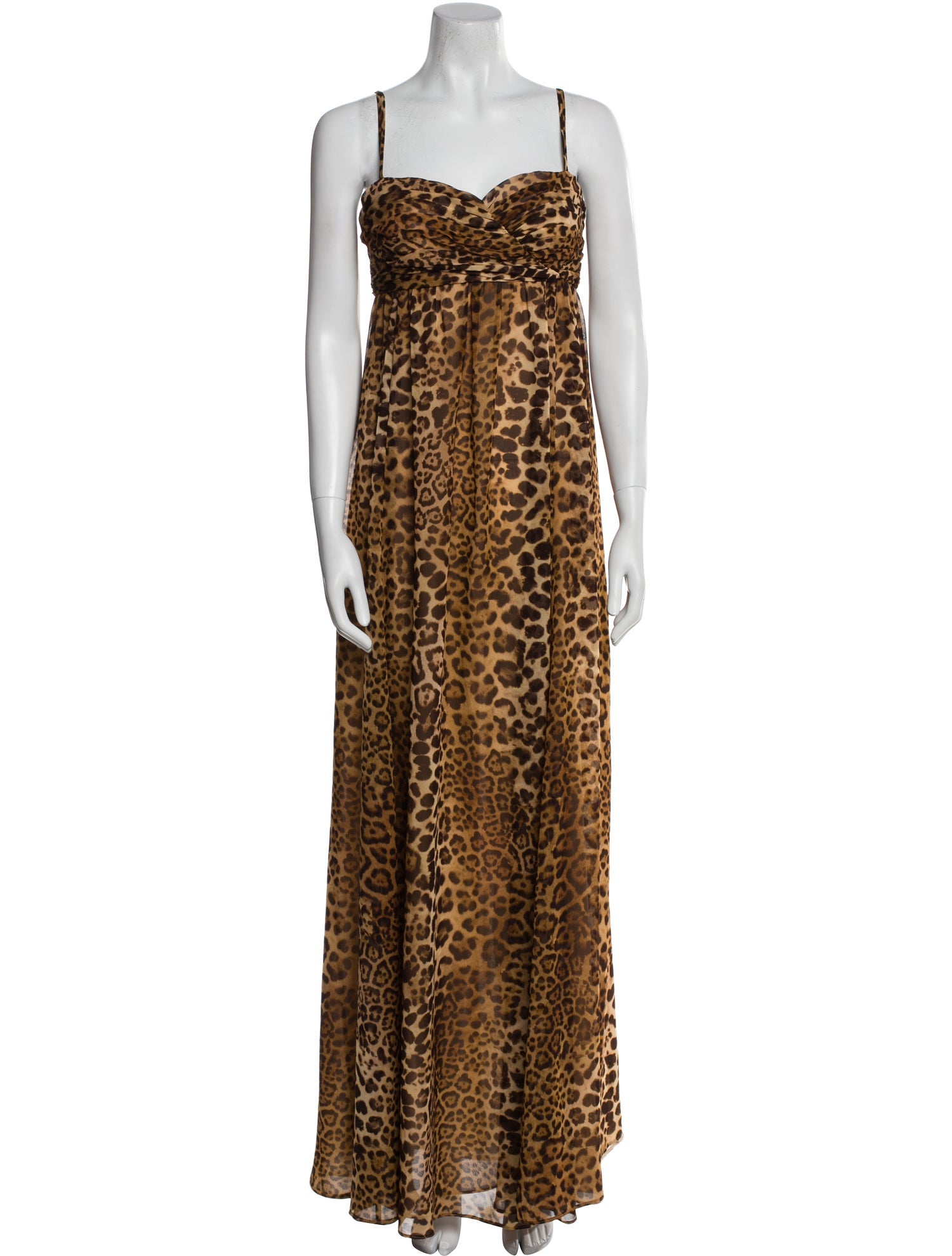 Carolina Herrera Animal Print Long Dress