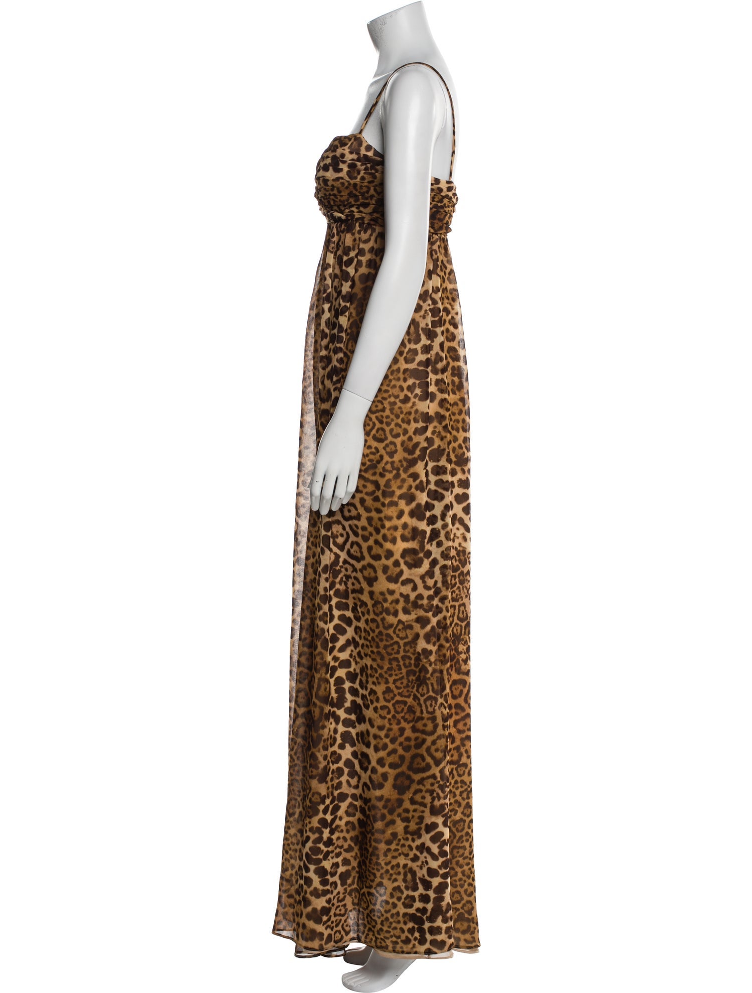 Carolina Herrera Animal Print Long Dress