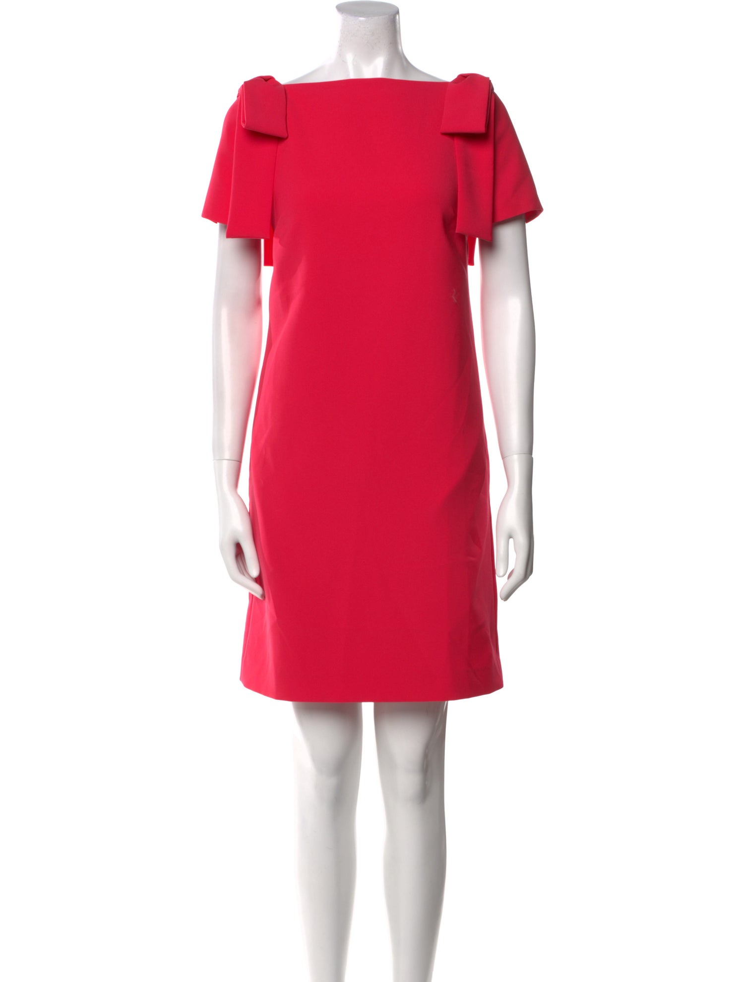 Carolina Herrera Bateau Neckline Mini Dress