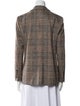Carolina Herrera Wool Plaid Print Blazer