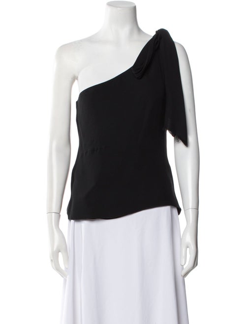 Carolina Herrera Silk One-Shoulder Top