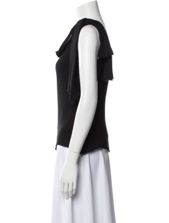 Carolina Herrera Silk One-Shoulder Top