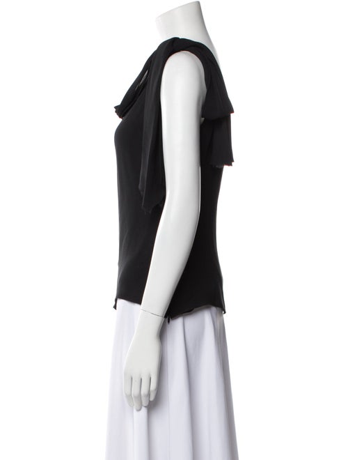 Carolina Herrera Silk One-Shoulder Top