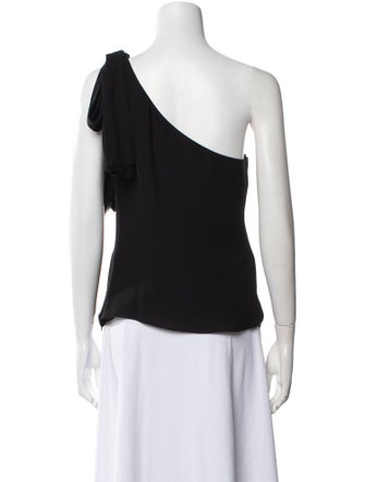 Carolina Herrera Silk One-Shoulder Top